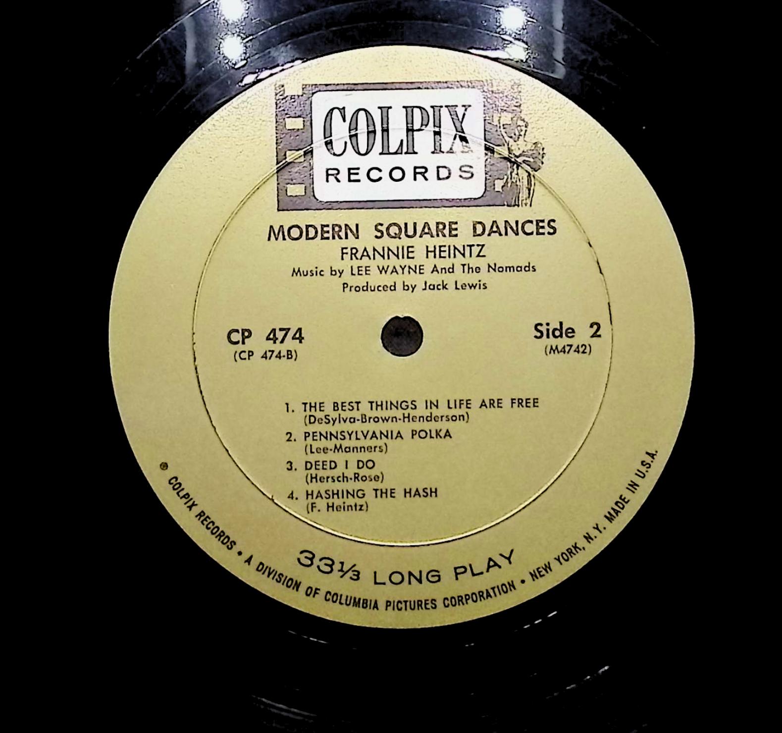 Frannie Heintz Modern Square Dances 1964 LP Folk, World, & Country  — image 4