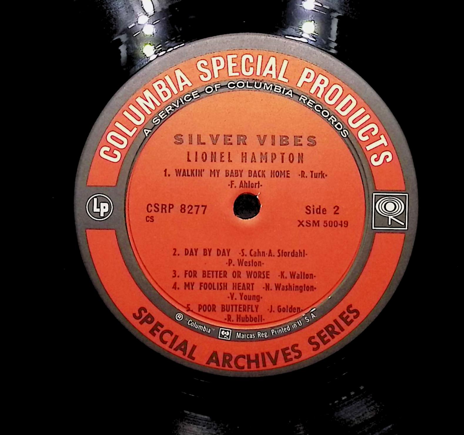 Lionel Hampton Silver Vibes (With Trombones And Rhythm) LP Jazz Side 1 & 2 LP — image 2
