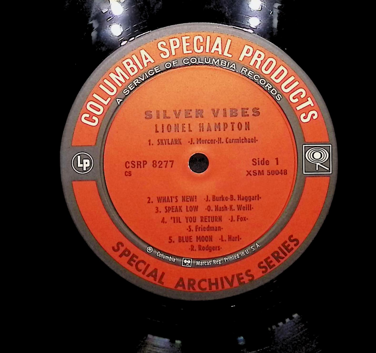 Lionel Hampton Silver Vibes (With Trombones And Rhythm) LP Jazz Side 1 & 2 LP — image 4