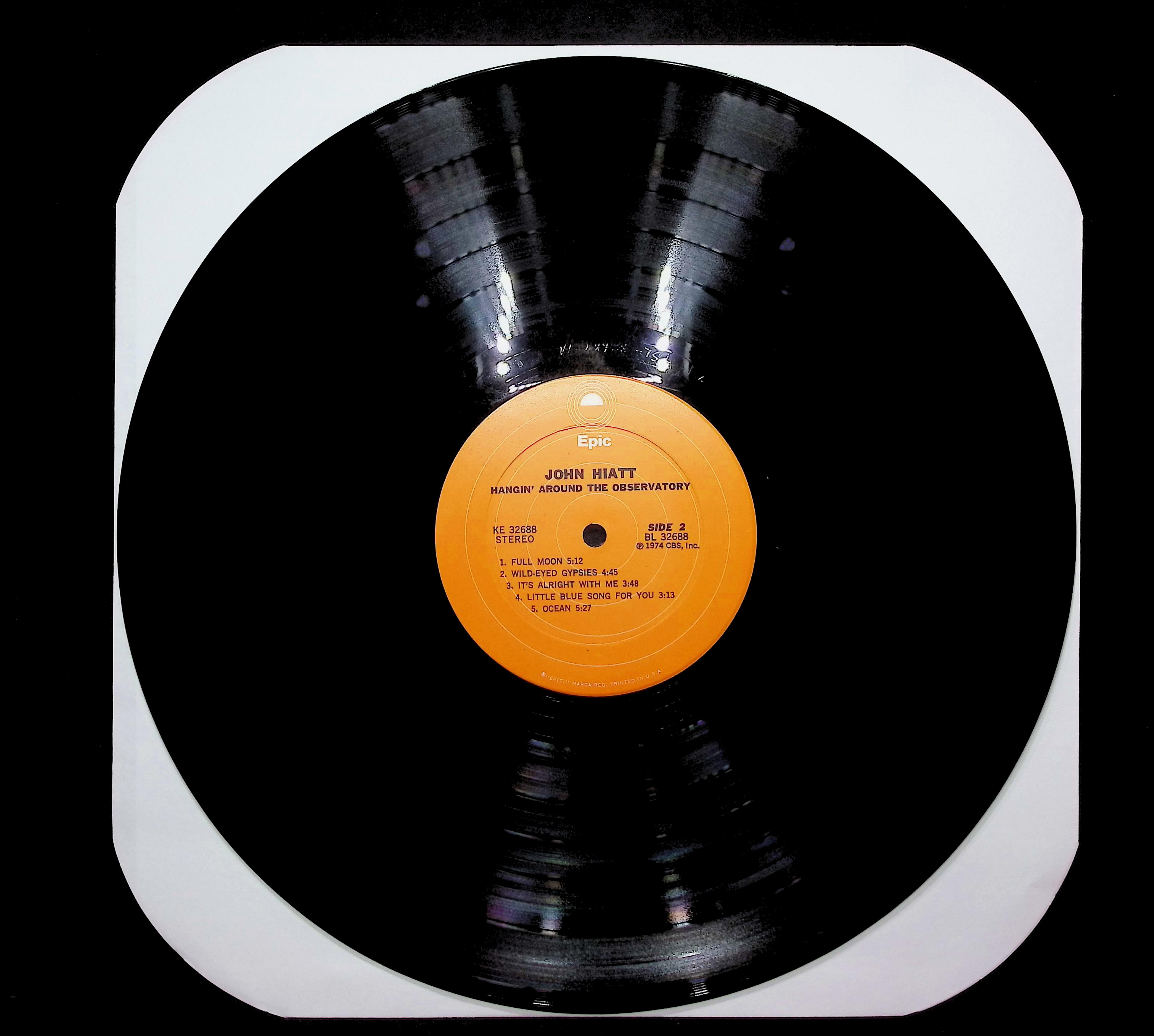 John Hiatt Hangin' Around The Observatory 1974 LP Rock Side 1 & 2