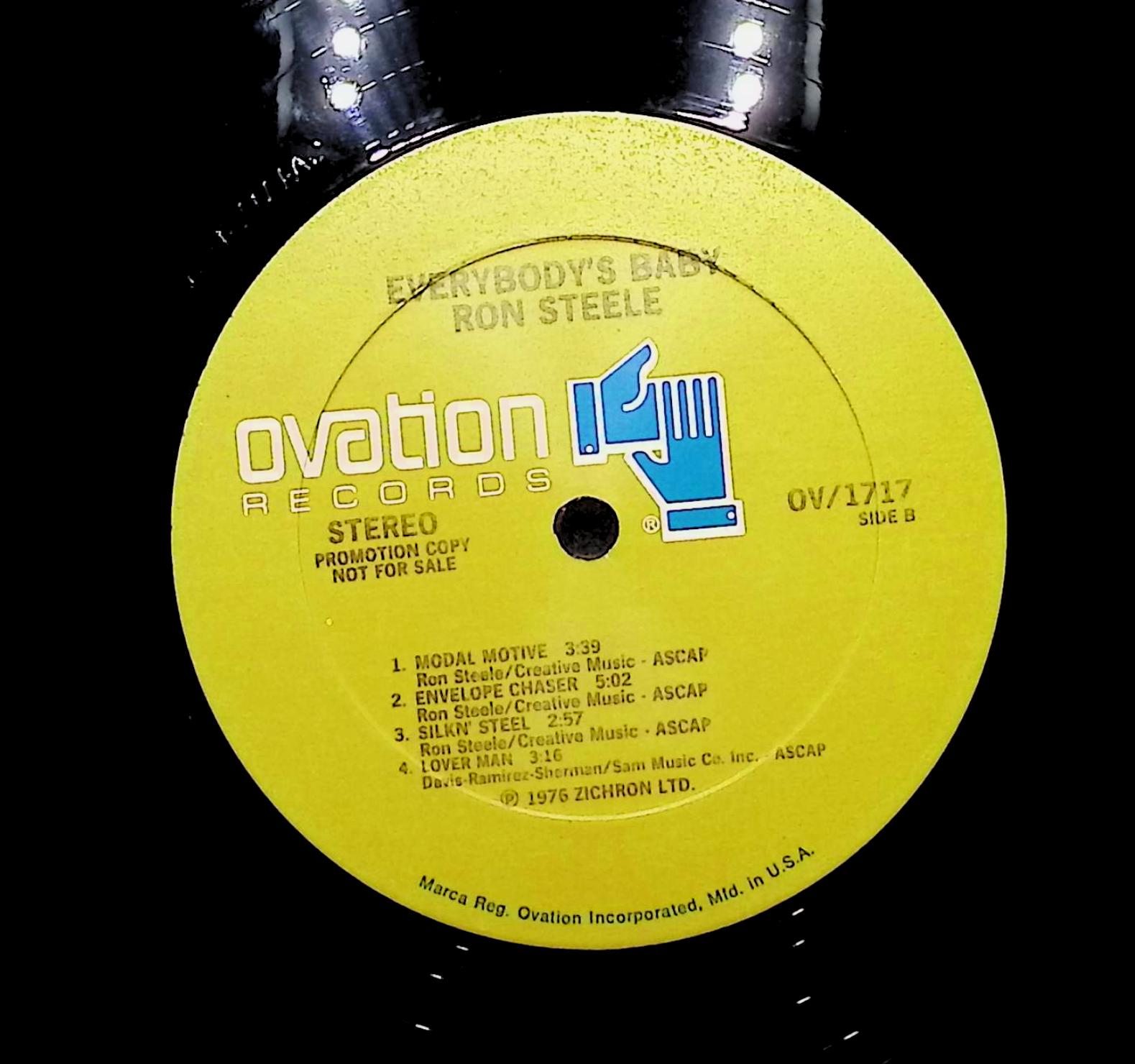 Ron Steele Everybody's Baby 1976 LP Rock Side A & B  — image 2