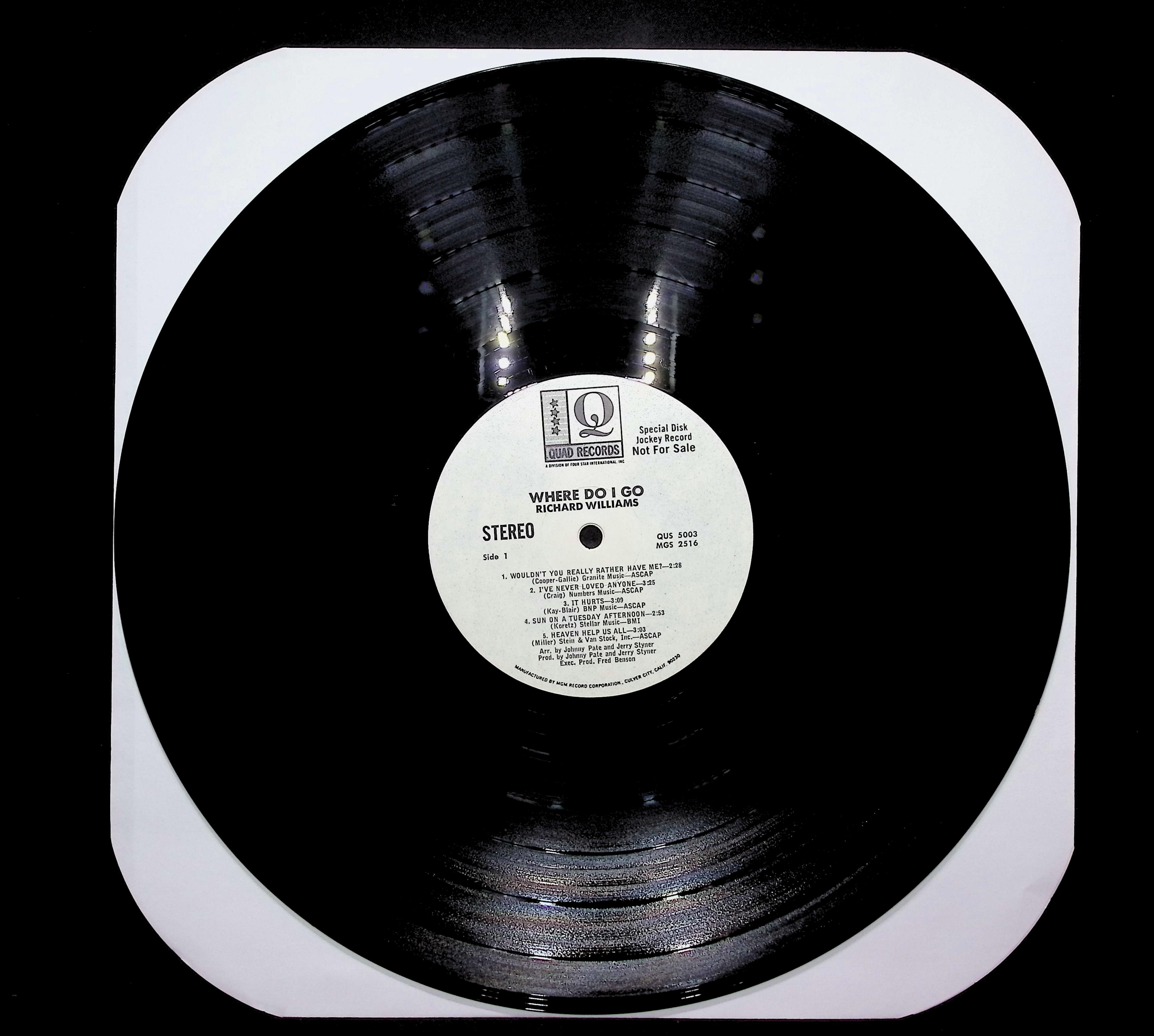 Richard Williams Where Do I Go 1971 LP Funk / Soul Side 1 & 2