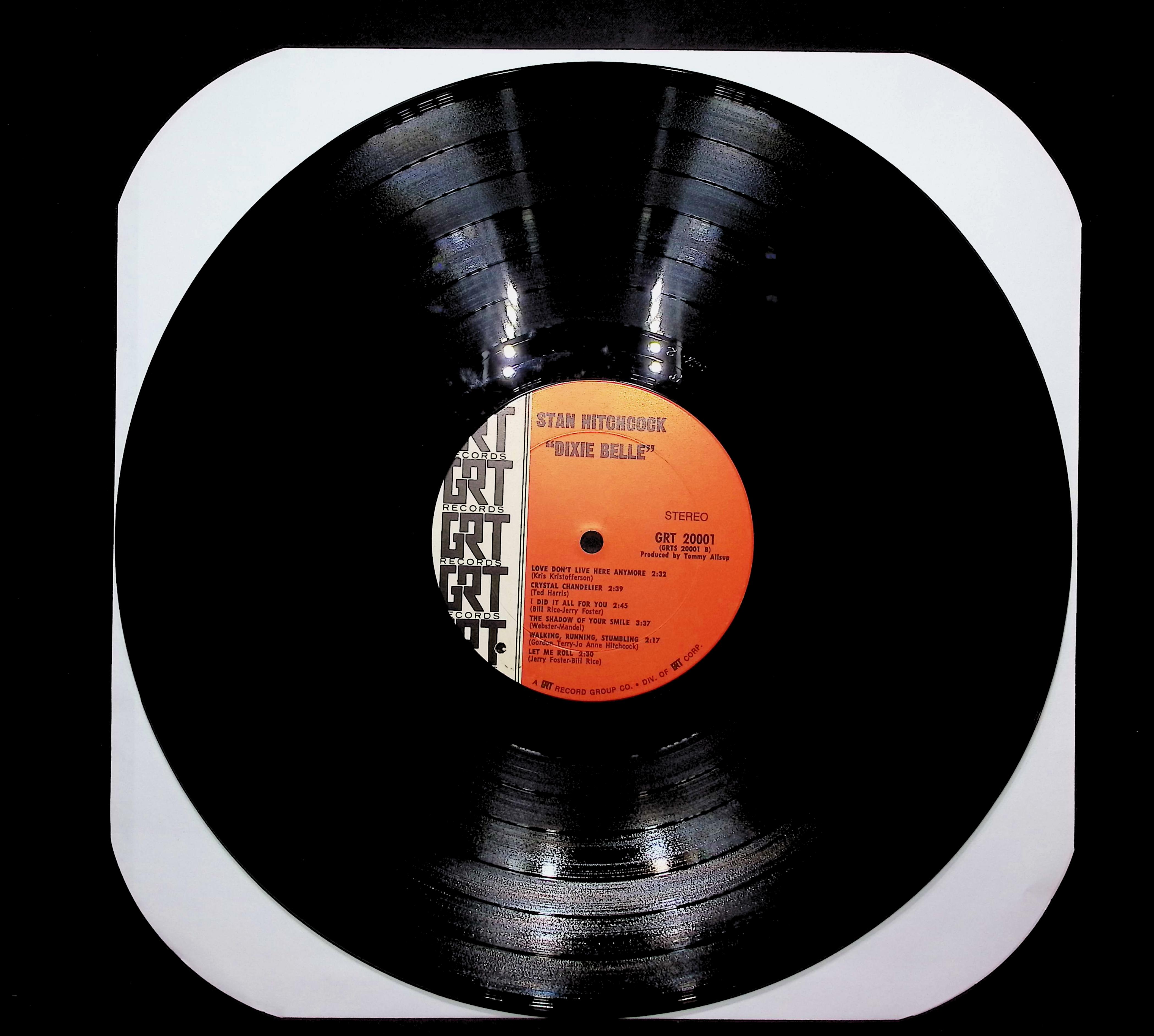 Stan Hitchcock Dixie Belle 1970 LP Folk, World, & Country Side A & B