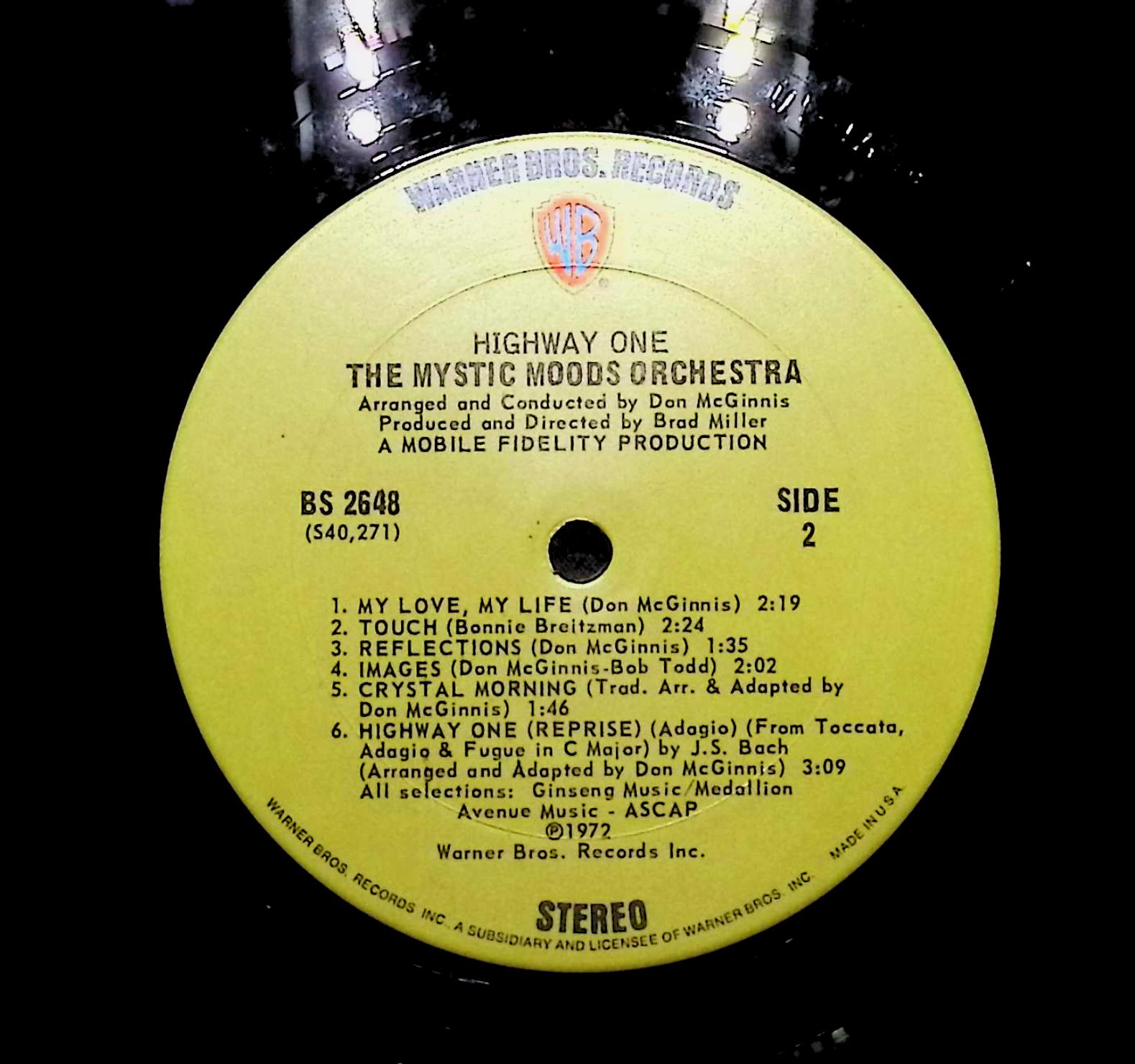 The Mystic Moods Orchestra Highway One 1972 LP Jazz Side 1 & 2  — image 2