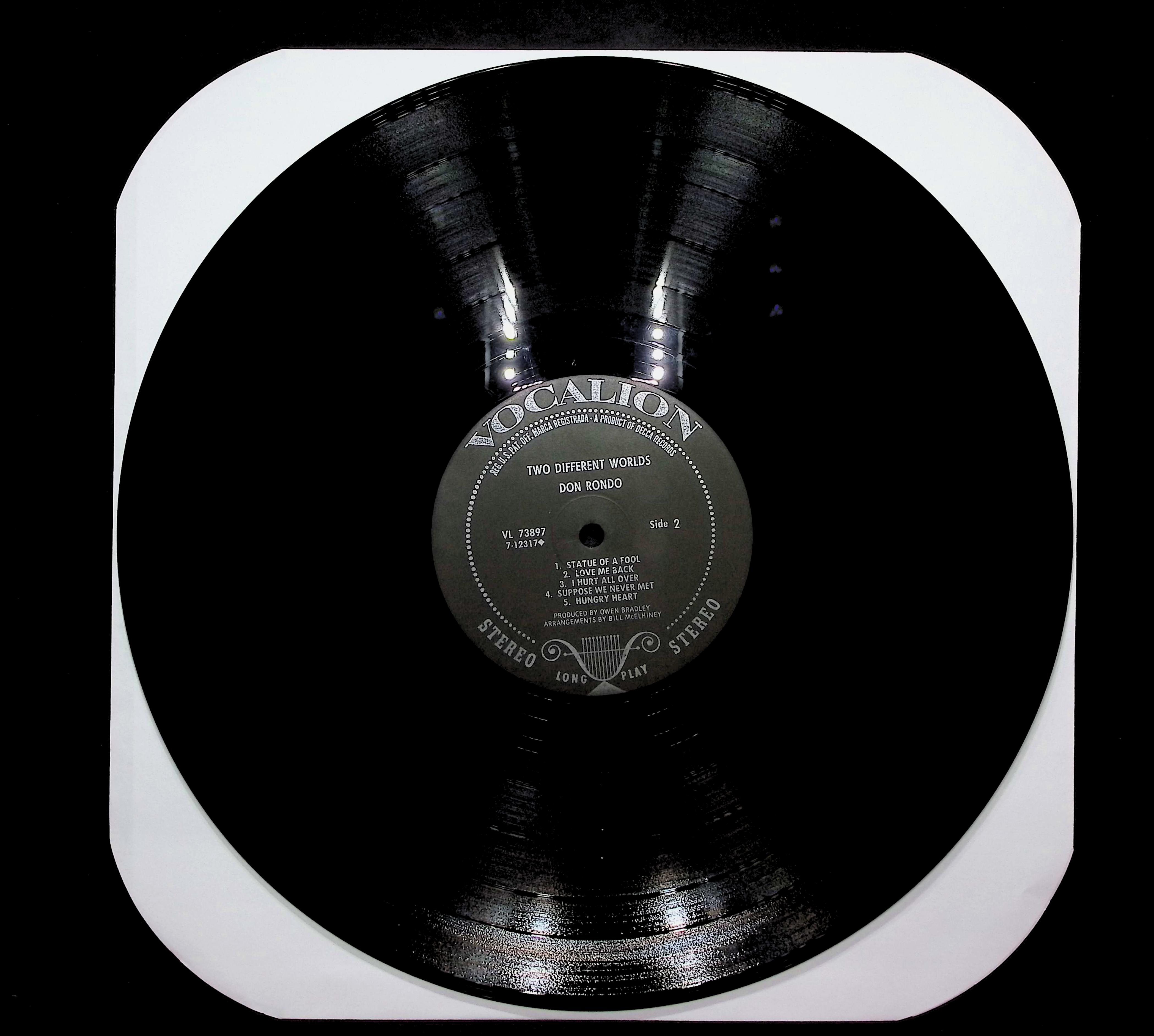 Don Rondo Two Different Worlds 1970 LP Pop Side 1 & 2  — image 3