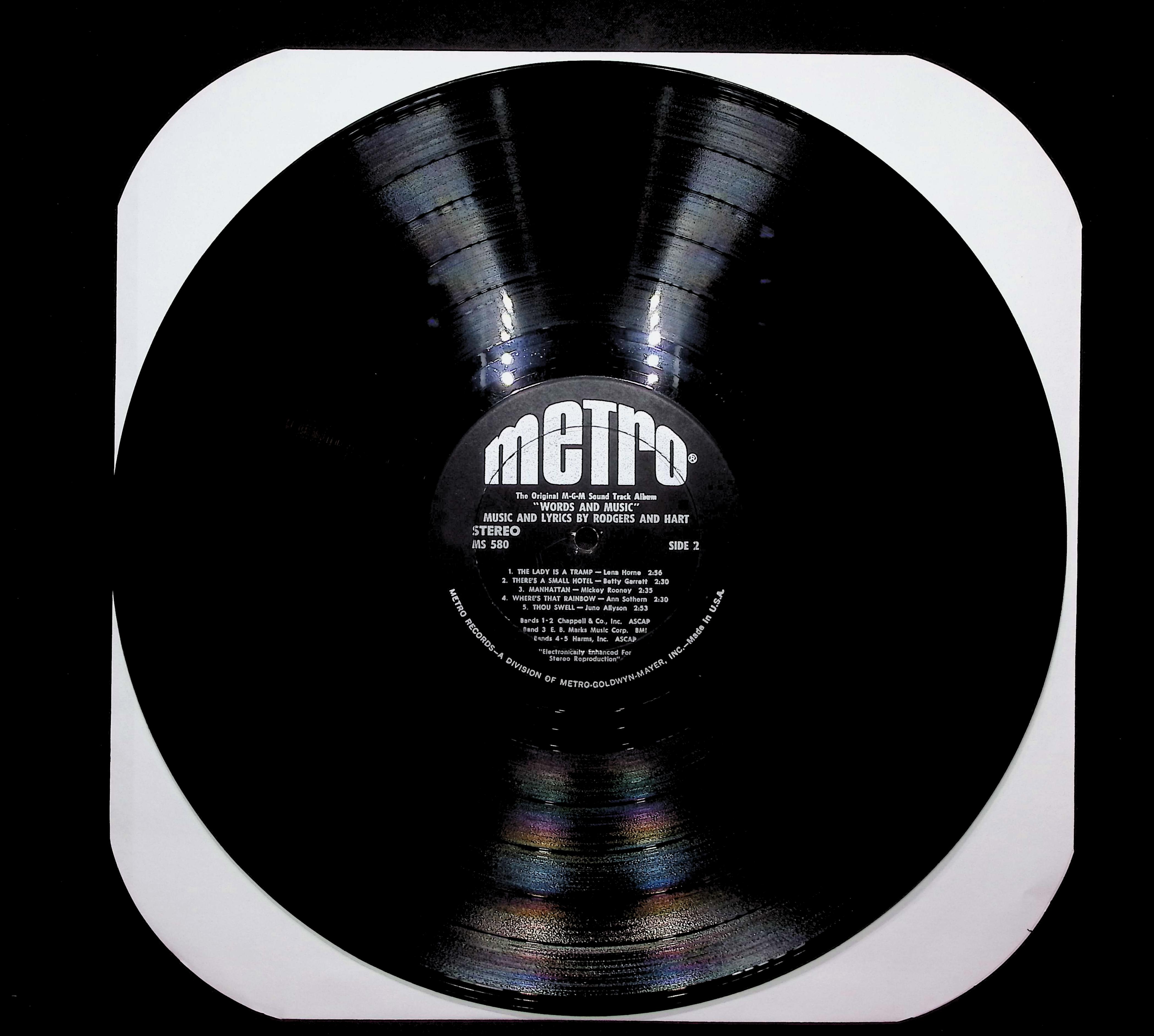 Various Artists The Original MGM Sound Track Album "Words & Music" 1966 LP Stage