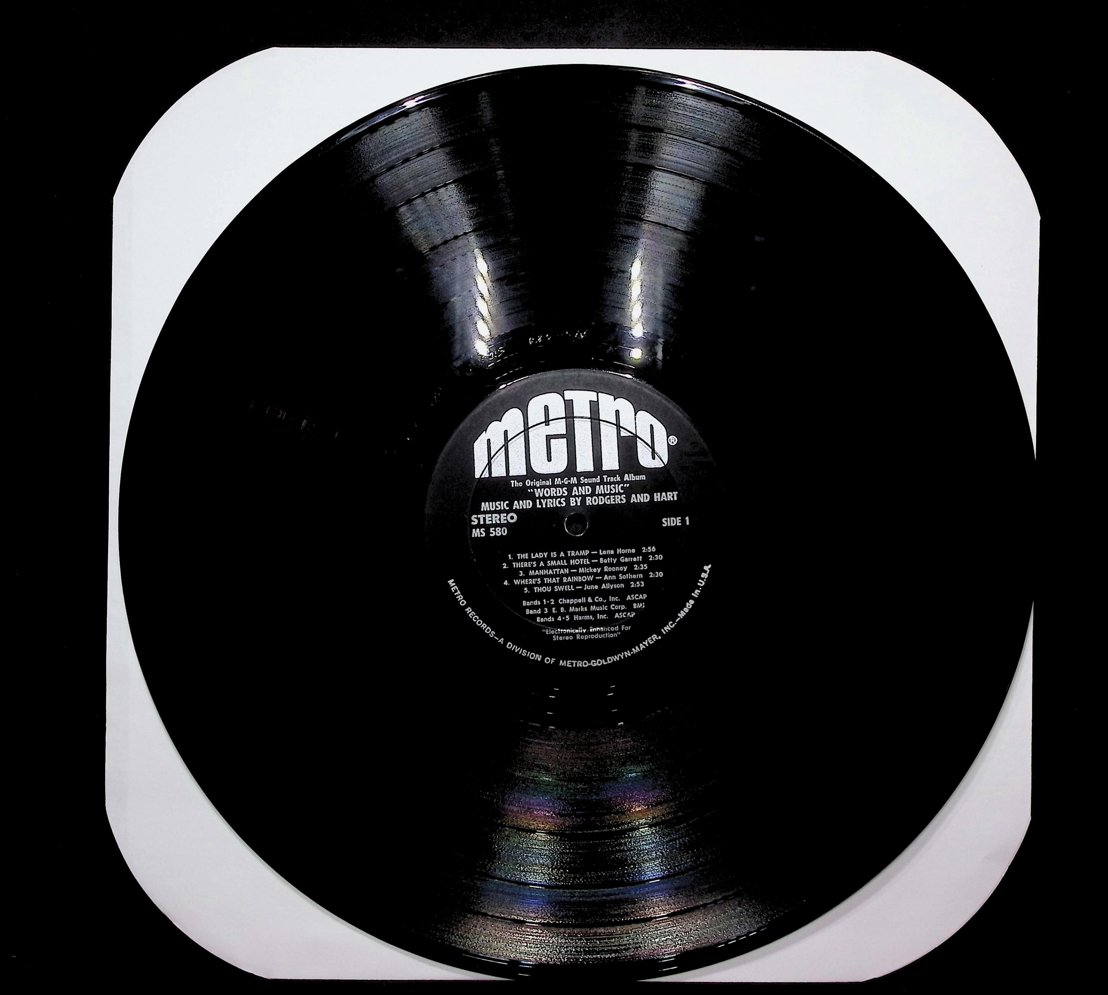Various Artists The Original MGM Sound Track Album "Words & Music" 1966 LP Stage — image 3
