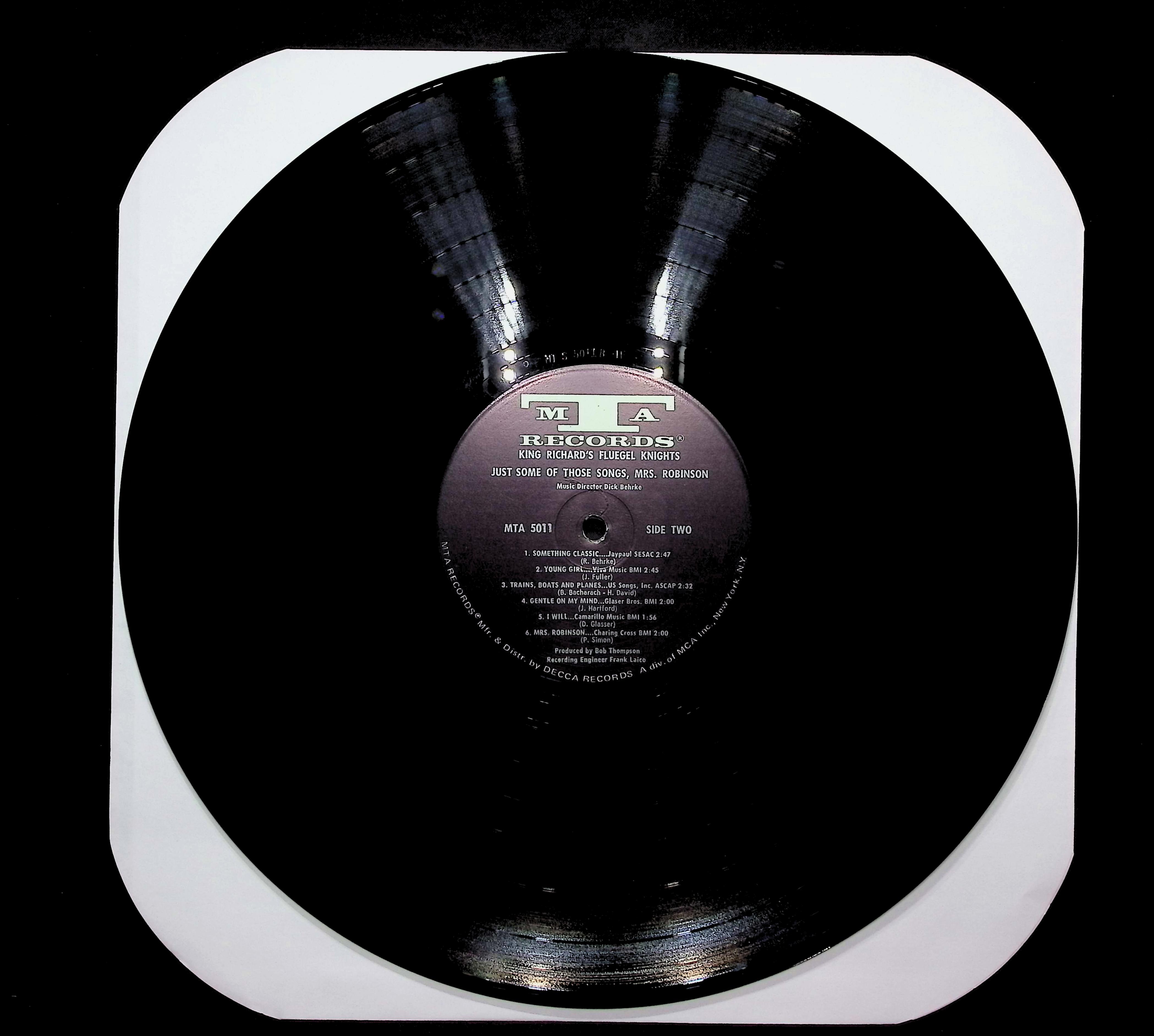 King Richard's Fluegel Knights Just Some Of Those Songs Mrs. Robinson 1969 LP