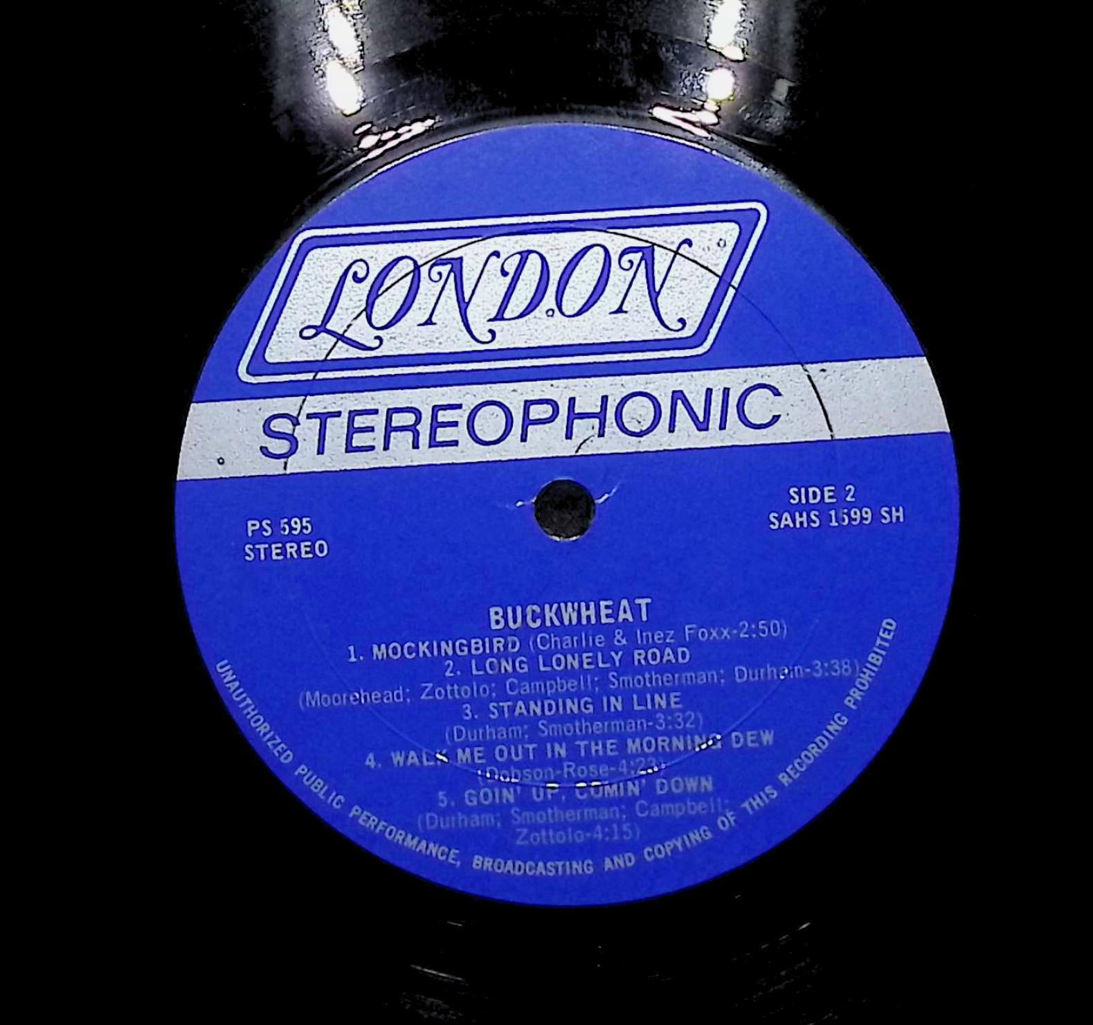 Buckwheat 1971 LP Rock Side 1 & 2  — image 2