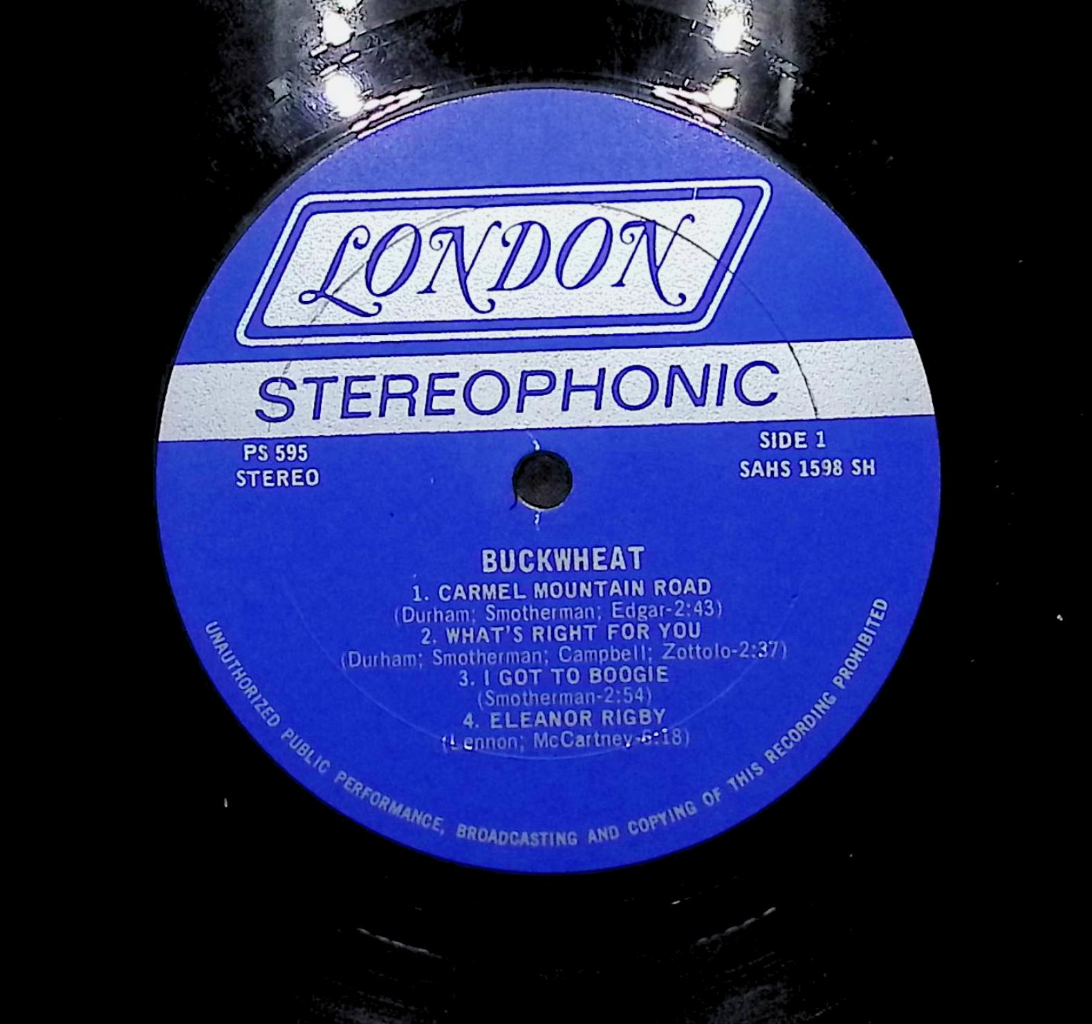 Buckwheat 1971 LP Rock Side 1 & 2  — image 4