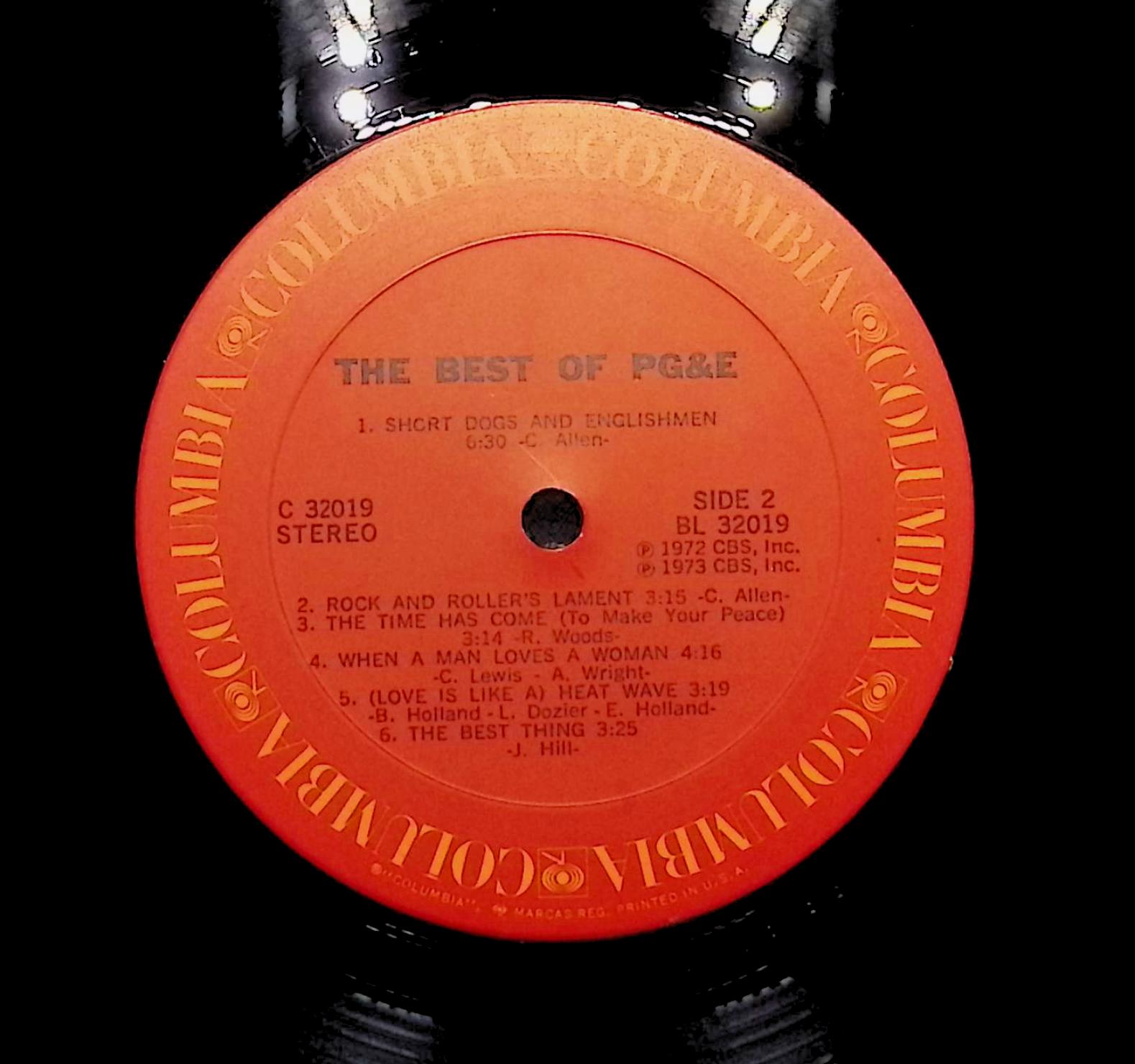 Pacific Gas & Electric The Best Of P G & E (Featuring Are You Ready?) 1973 LP Ro — image 2