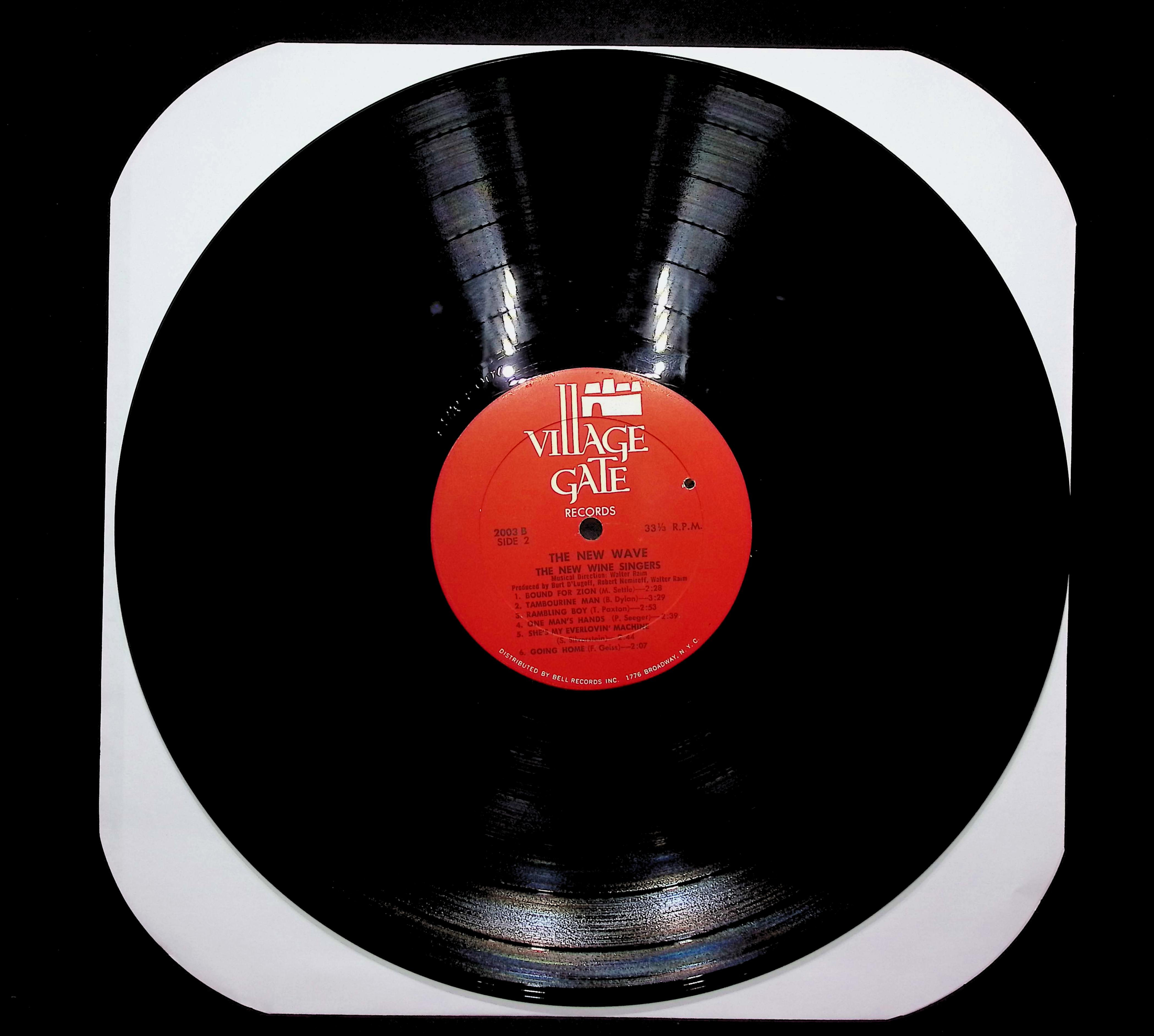 The New Wine Singers The New Wave 1965 LP Folk, World, & Country Side A & B  — image 3