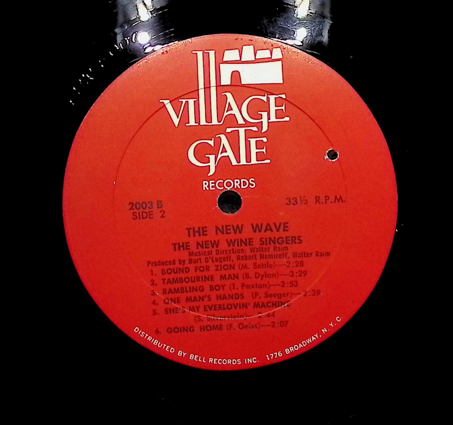The New Wine Singers The New Wave 1965 LP Folk, World, & Country Side A & B  — image 4