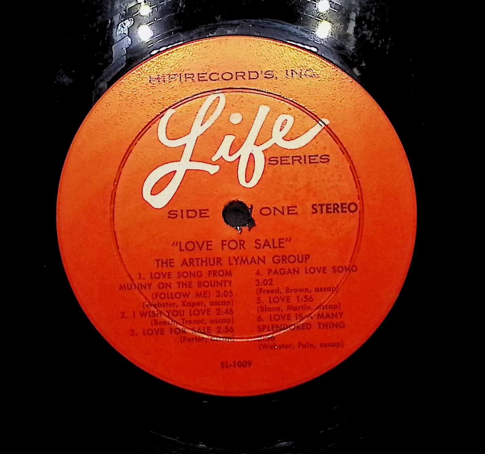 Arthur Lyman Love For Sale! 1963 LP Jazz Side One & Two  — image 2