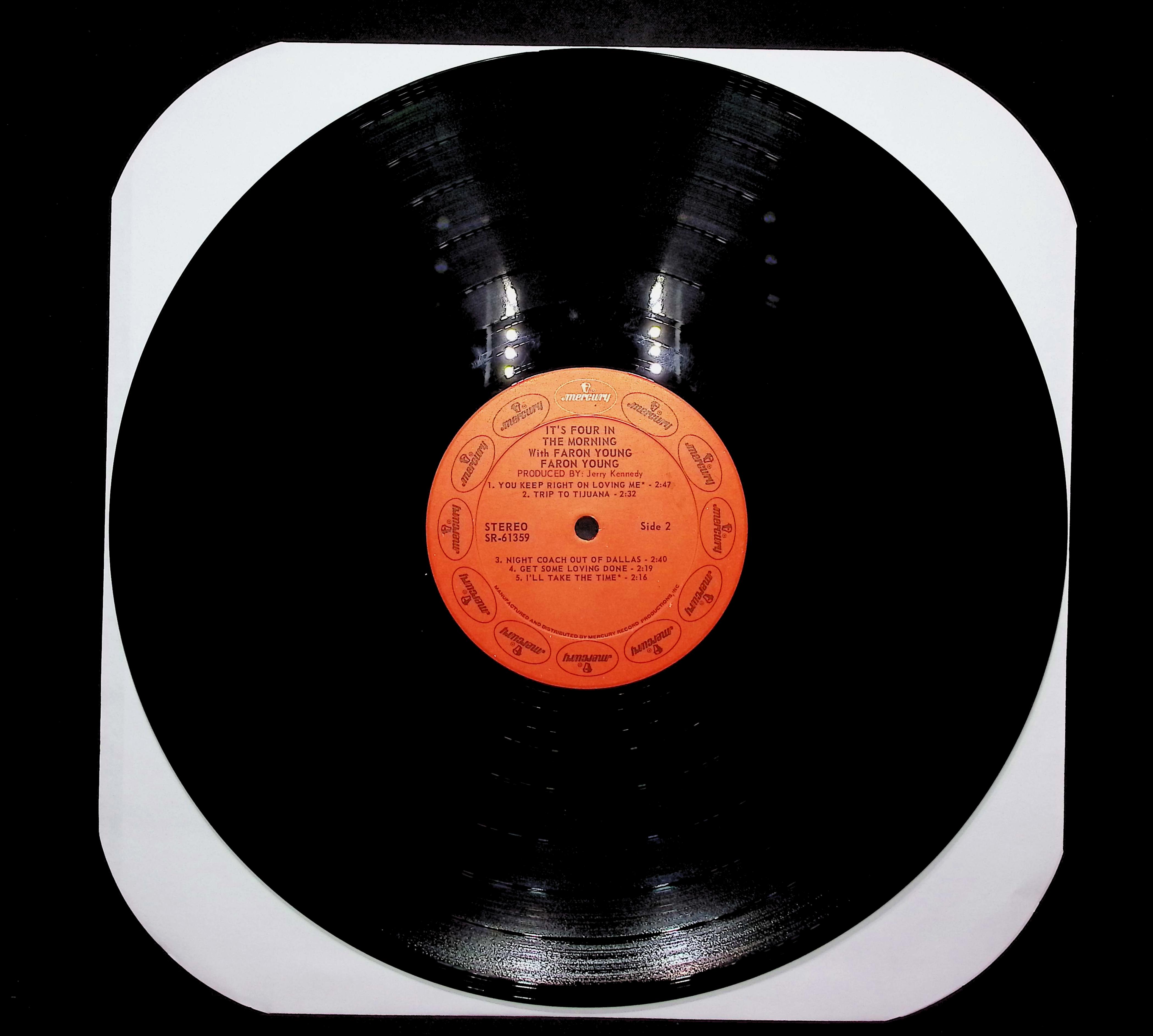 Faron Young It's Four In The Morning 1972 LP Folk, World, & Country Side 1 & 2