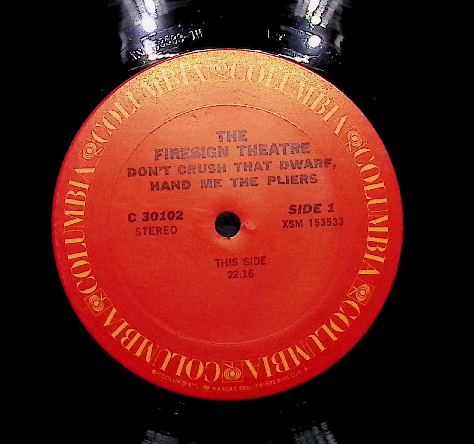 The Firesign Theatre Don't Crush That Dwarf, Hand Me The Pliers 1970 LP Non-Music — image 2