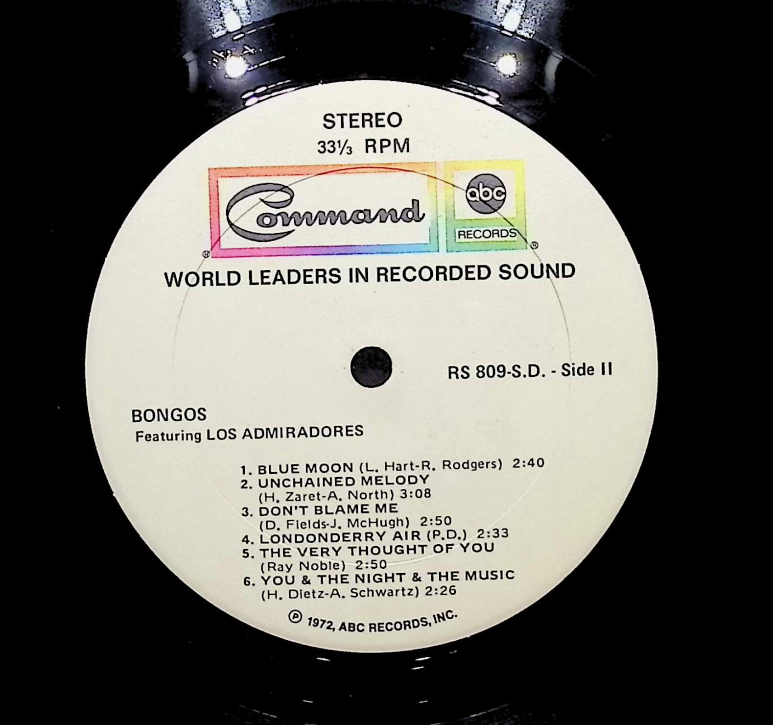 Los Admiradores Bongos 1960 LP Jazz Side I & II — image 2