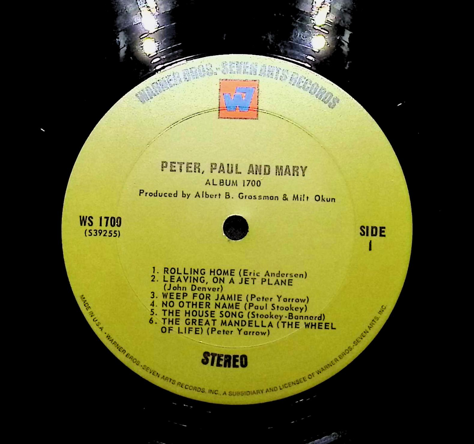 Peter, Paul & Mary Album 1700 1968 LP Rock — image 4