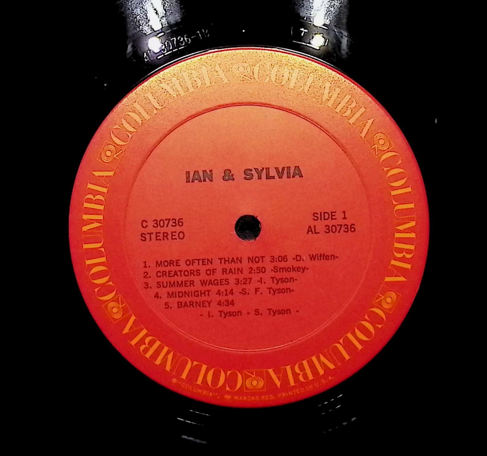 Ian & Sylvia 1971 LP Folk, World, & Country — image 2