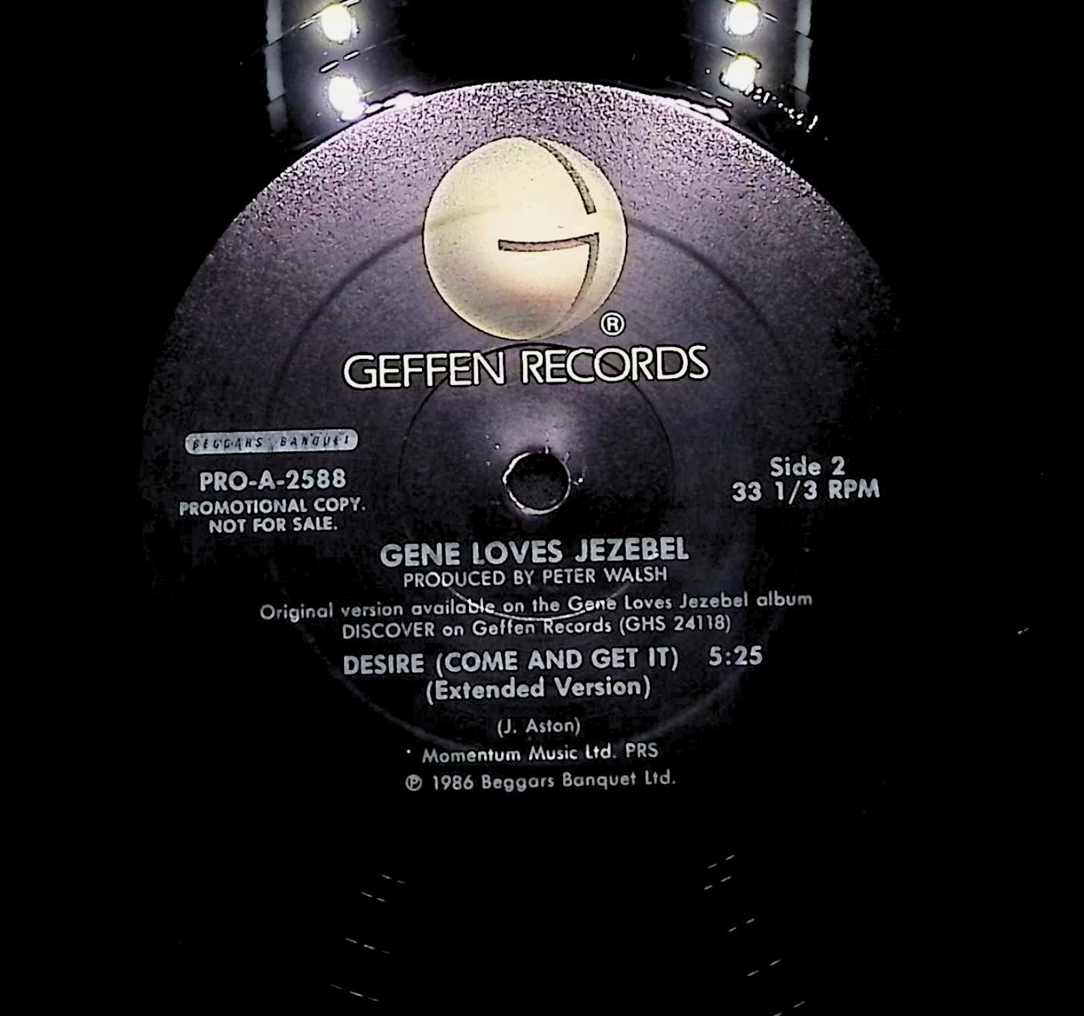 Gene Loves Jezebel Desire (Come And Get It) 1986 LP Rock  — image 2