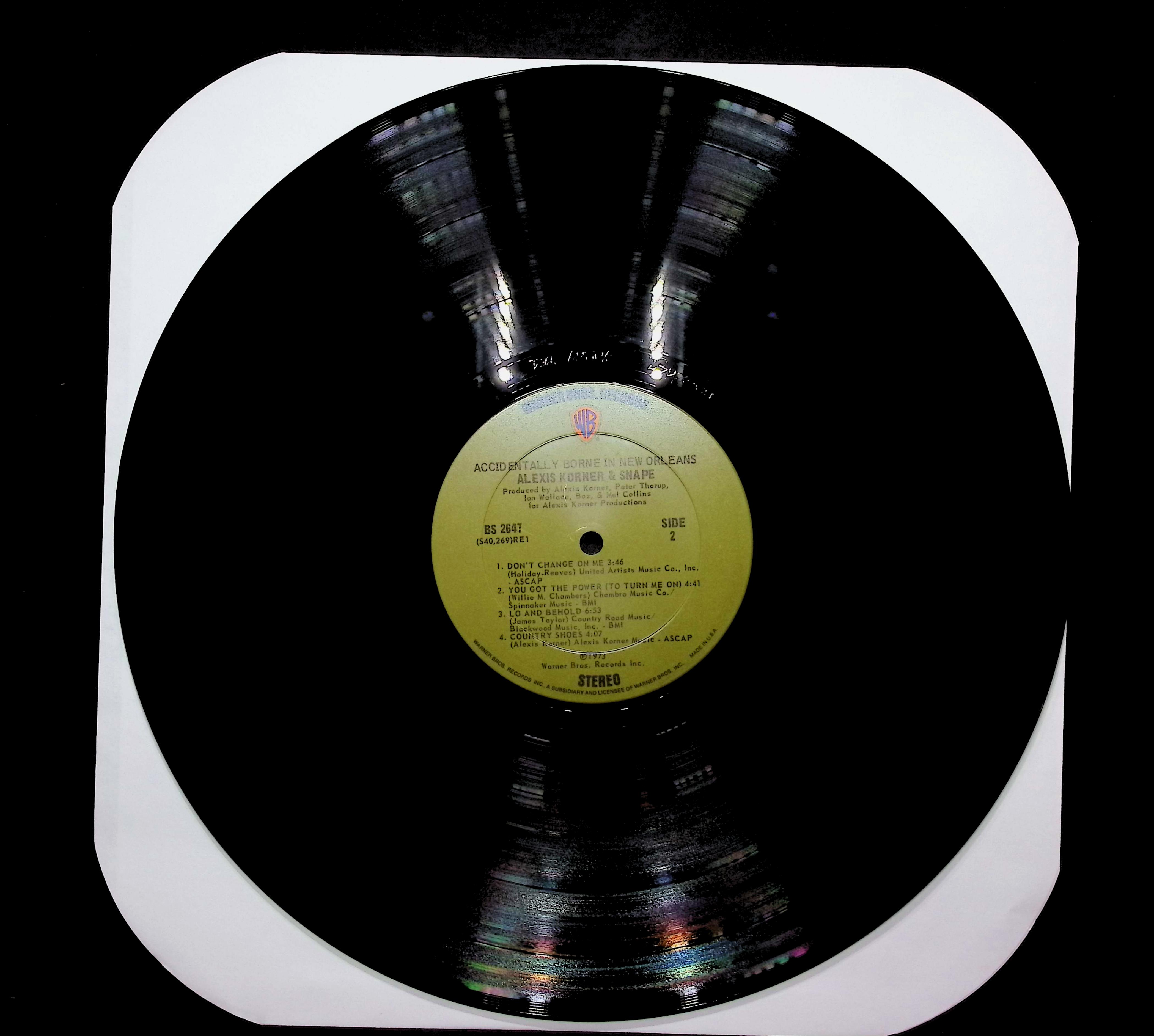 Alexis Korner & Snape Accidentally Borne In New Orleans 1973 LP Rock Side 1 & 2