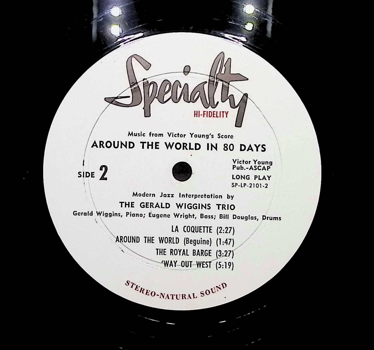 The Gerald Wiggins Trio Music From Around The World In 80 Days 1959 LP — image 2