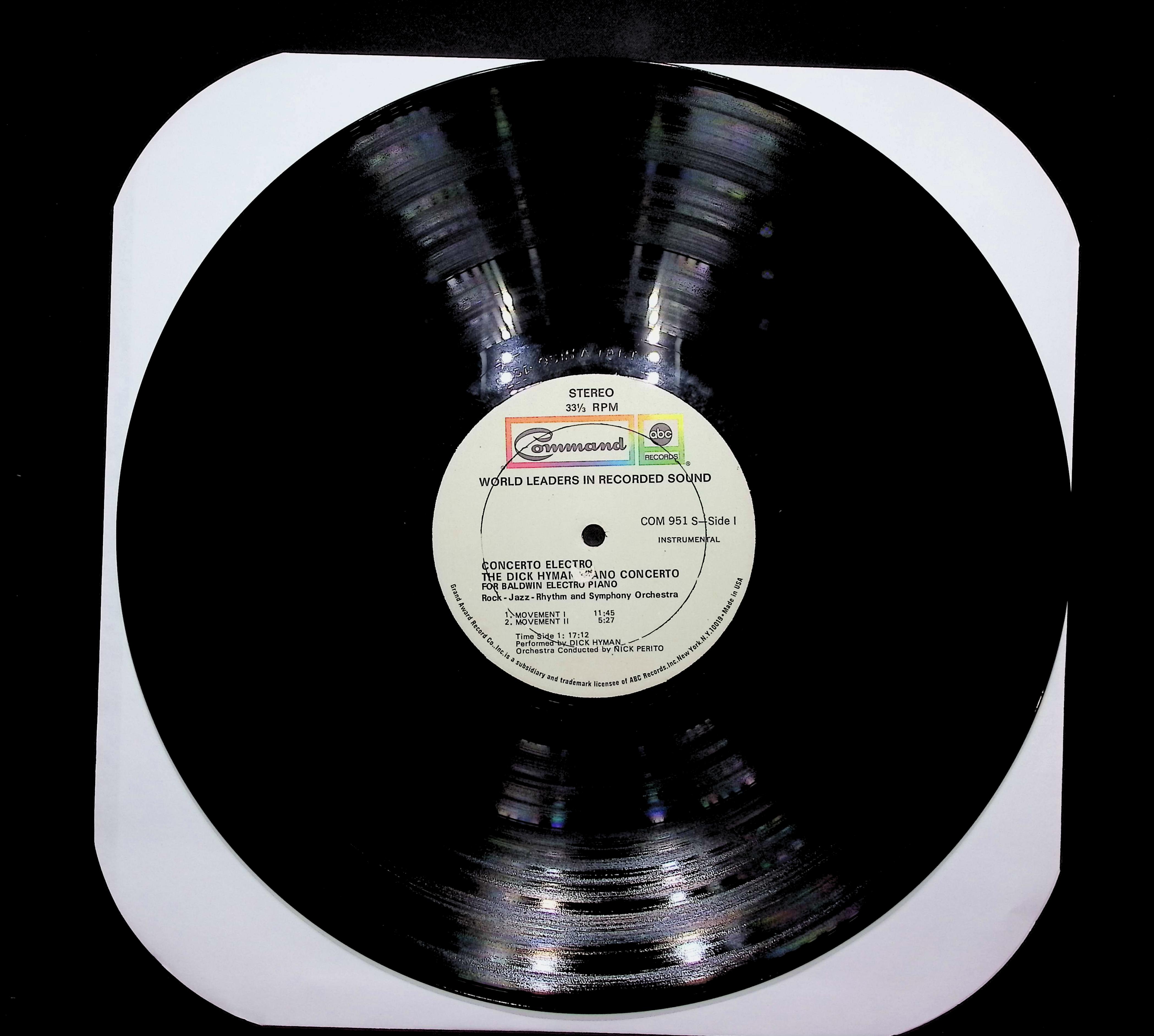 Dick Hyman Concerto Electro - The Dick Hyman Piano Concerto 1970 LP Jazz