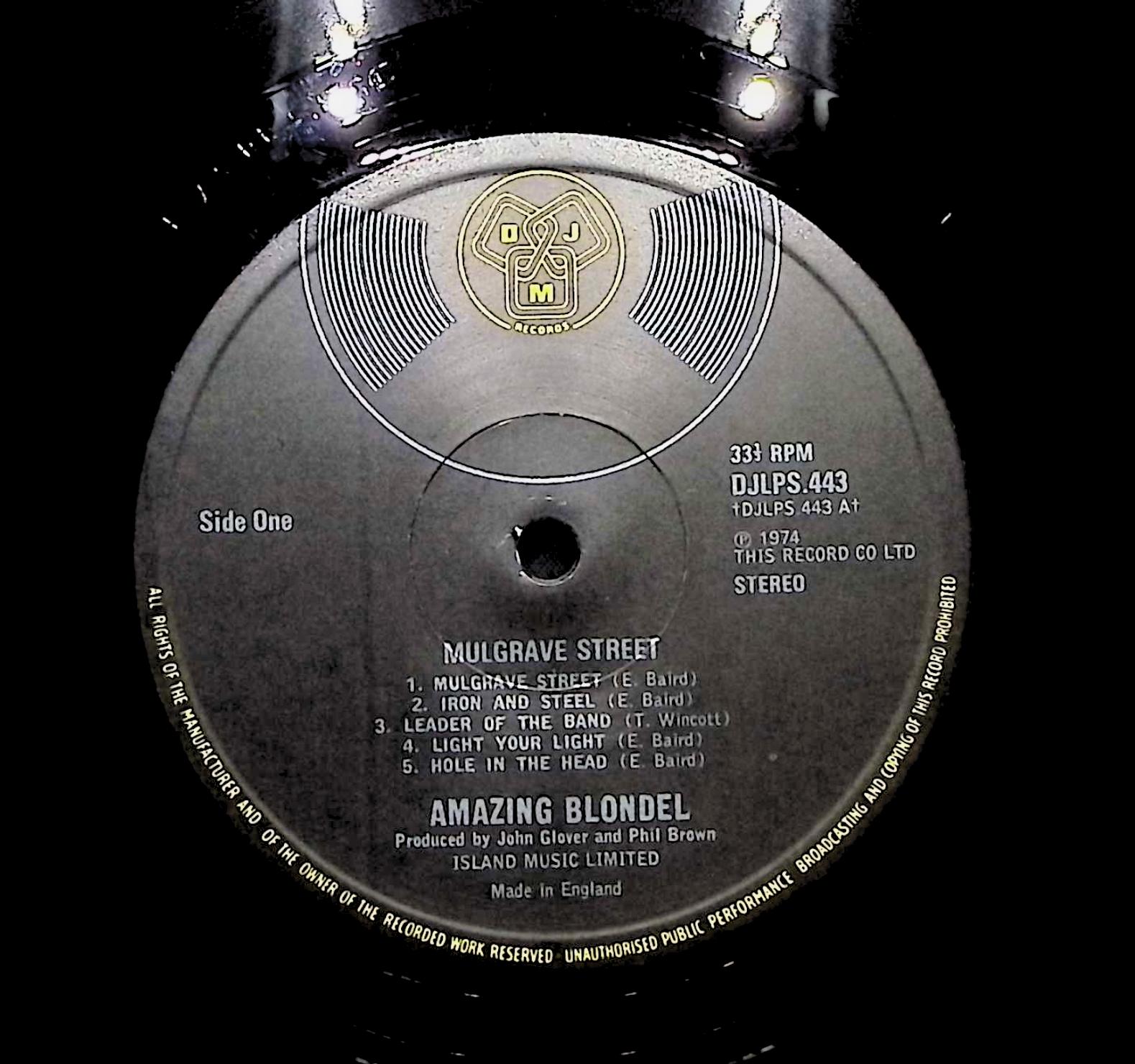 Amazing Blondel Mulgrave Street 1974 LP Rock — image 2