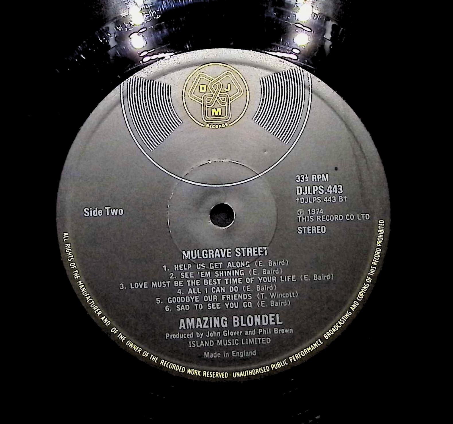 Amazing Blondel Mulgrave Street 1974 LP Rock — image 4