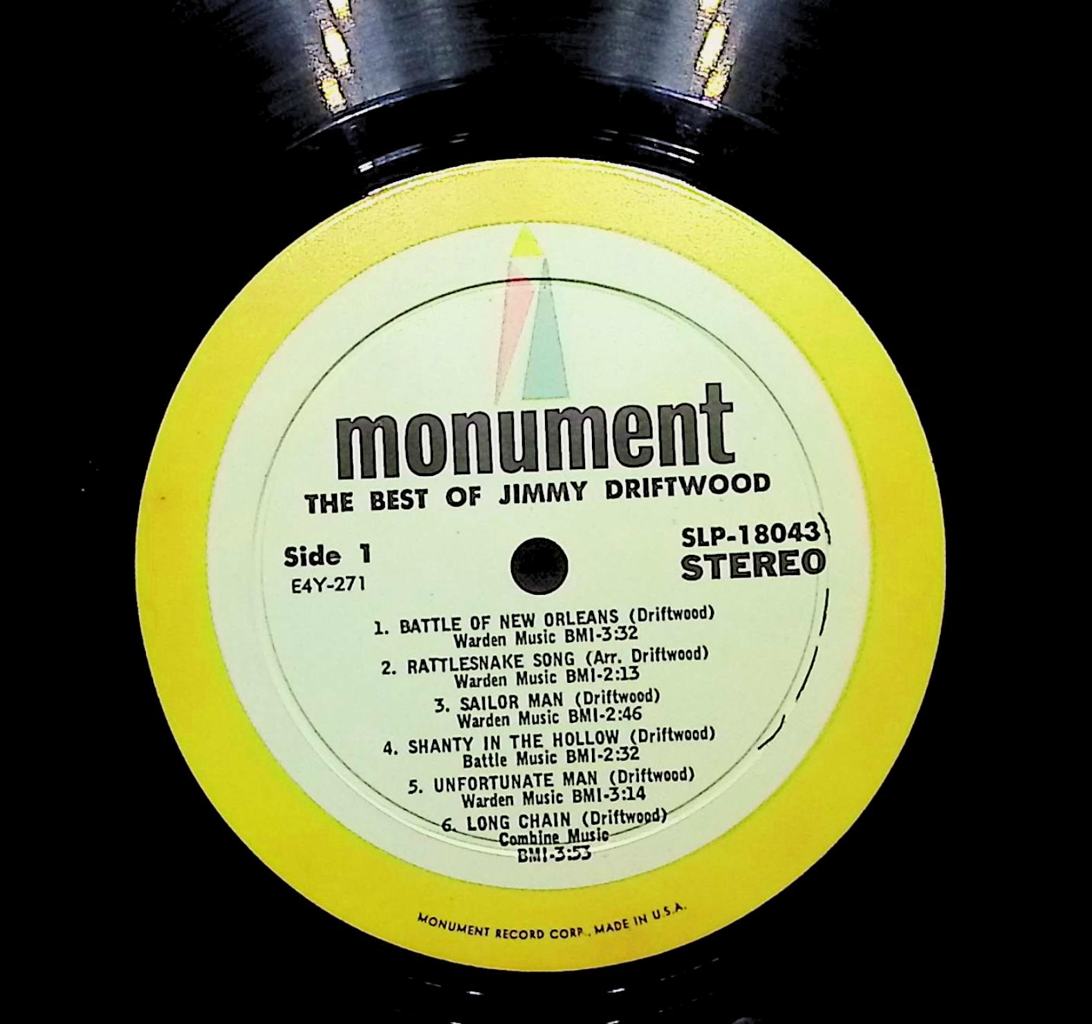 Jimmy Driftwood The Best Of Jimmy Driftwood 1966 LP Folk, World, & Country — image 4