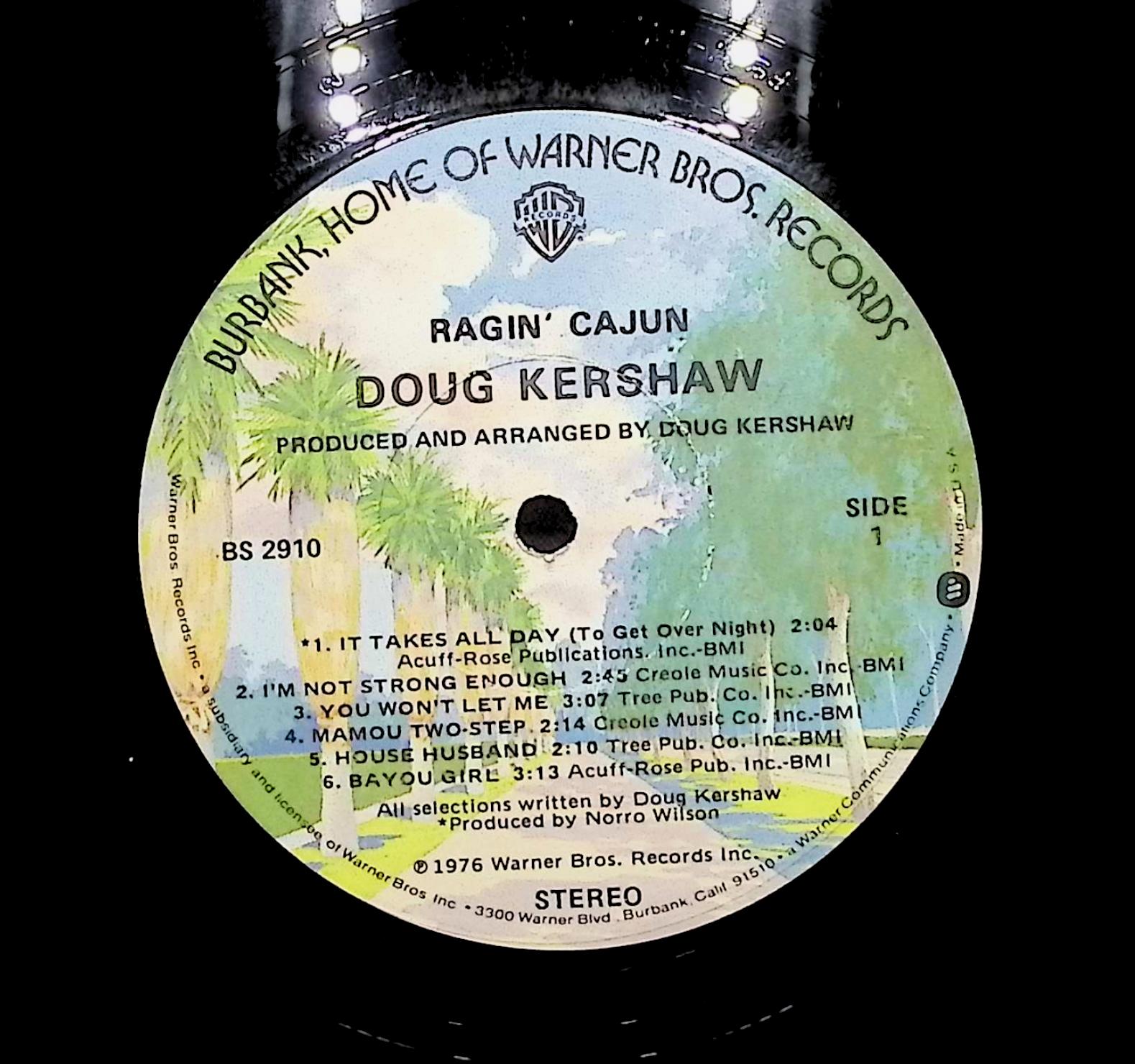 Doug Kershaw Ragin' Cajun 1976 LP Jazz Sides 1 & 2 — image 2