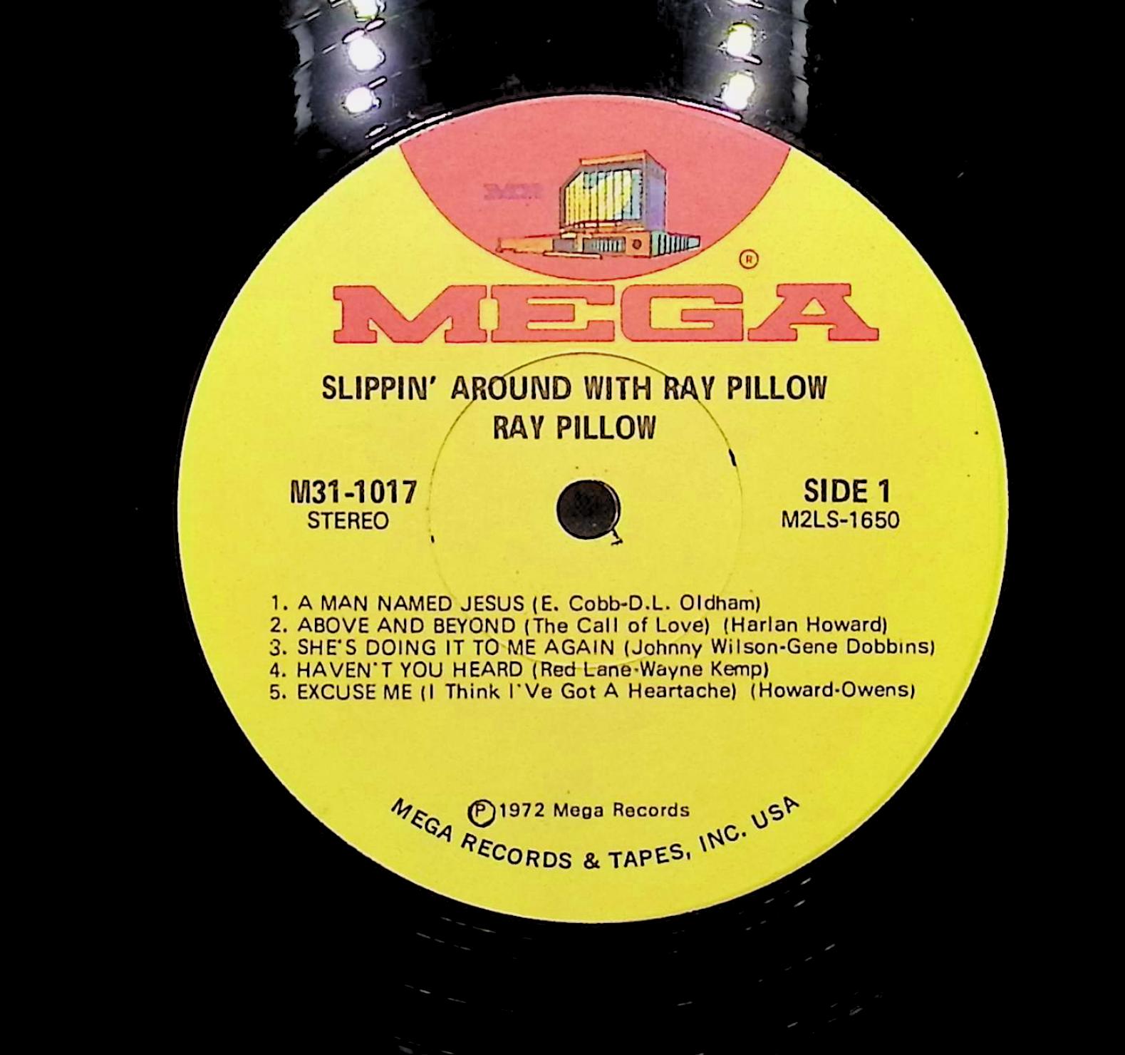 Ray Pillow Slippin' Around With Ray Pillow 1972 LP Folk, World, & Country — image 4
