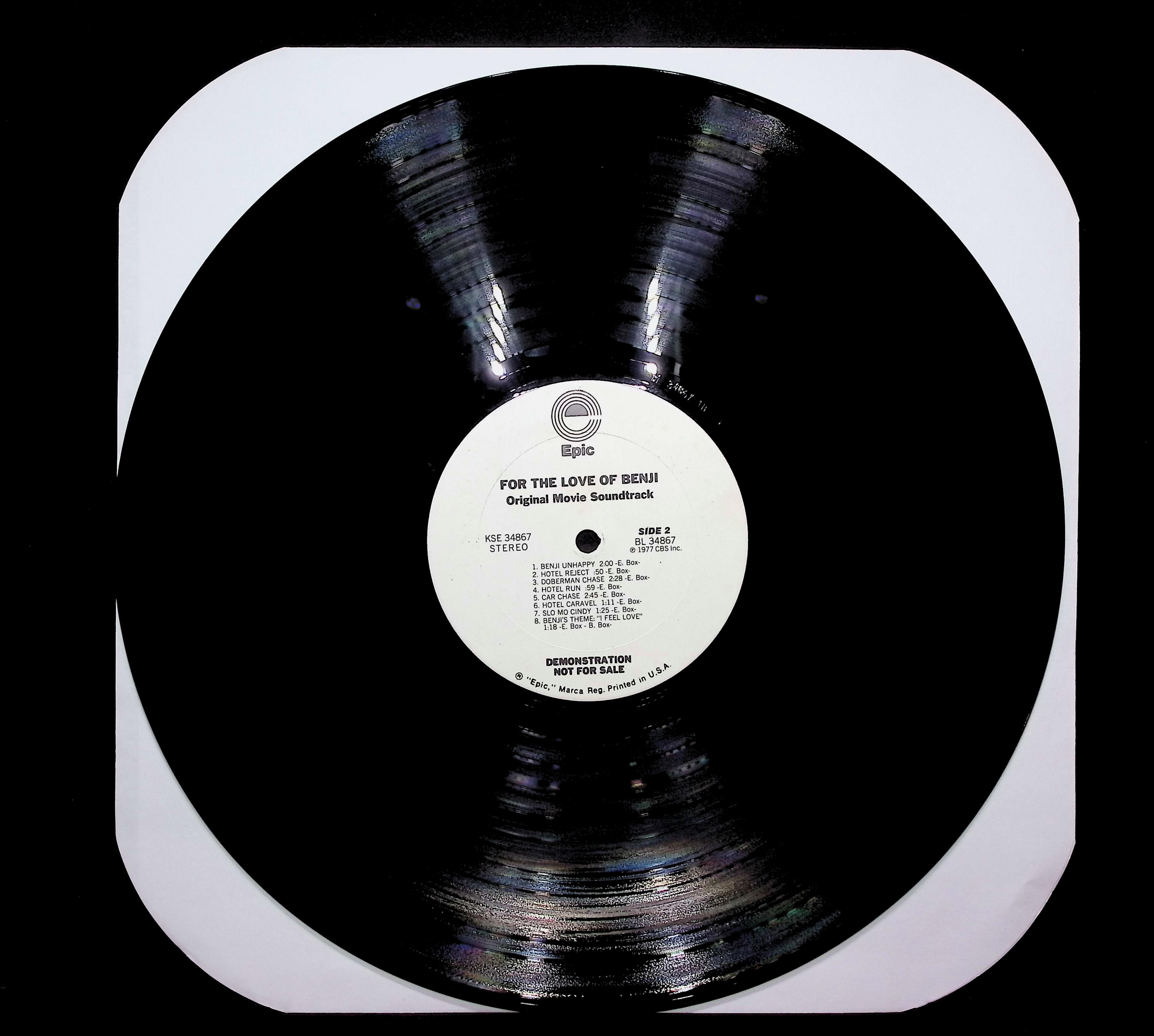 Euel Box For The Love Of Benji 1977 LP Stage & Screen Side 1 & 2