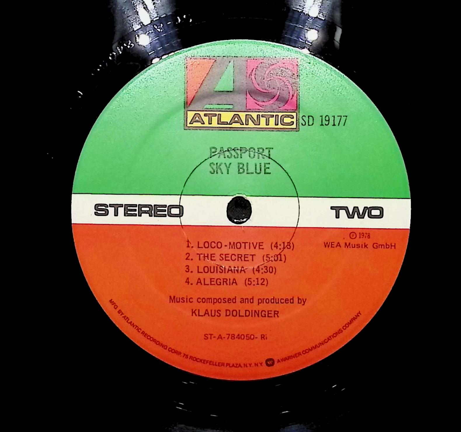 Passport Sky Blue 1978 LP Jazz Side One & Two  — image 2