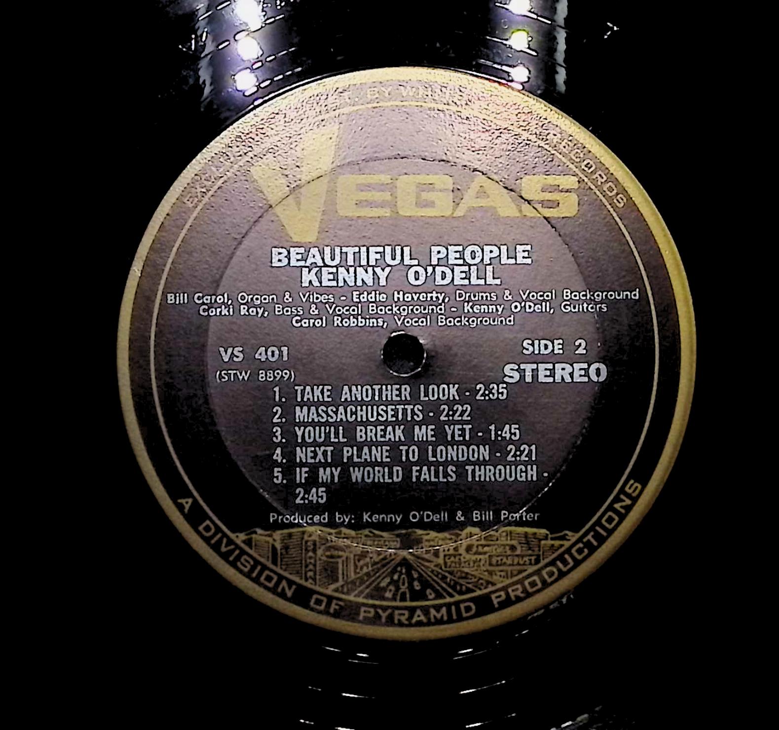 Kenny O'Dell Beautiful People 1967 LP Rock Side 1 & 2  — image 4