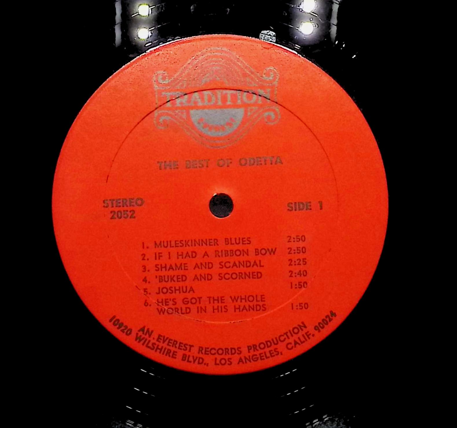 Odetta The Best Of Odetta  LP Blues Side 1 & 2 — image 2