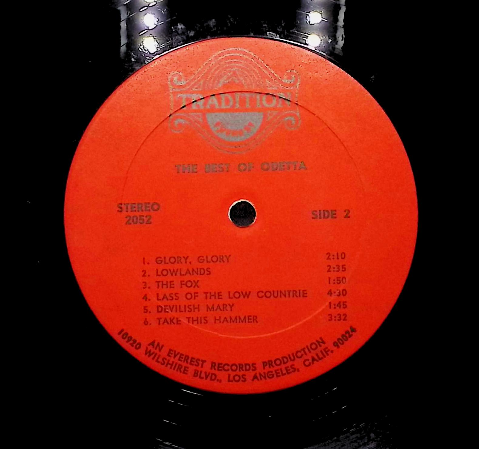 Odetta The Best Of Odetta  LP Blues Side 1 & 2 — image 4