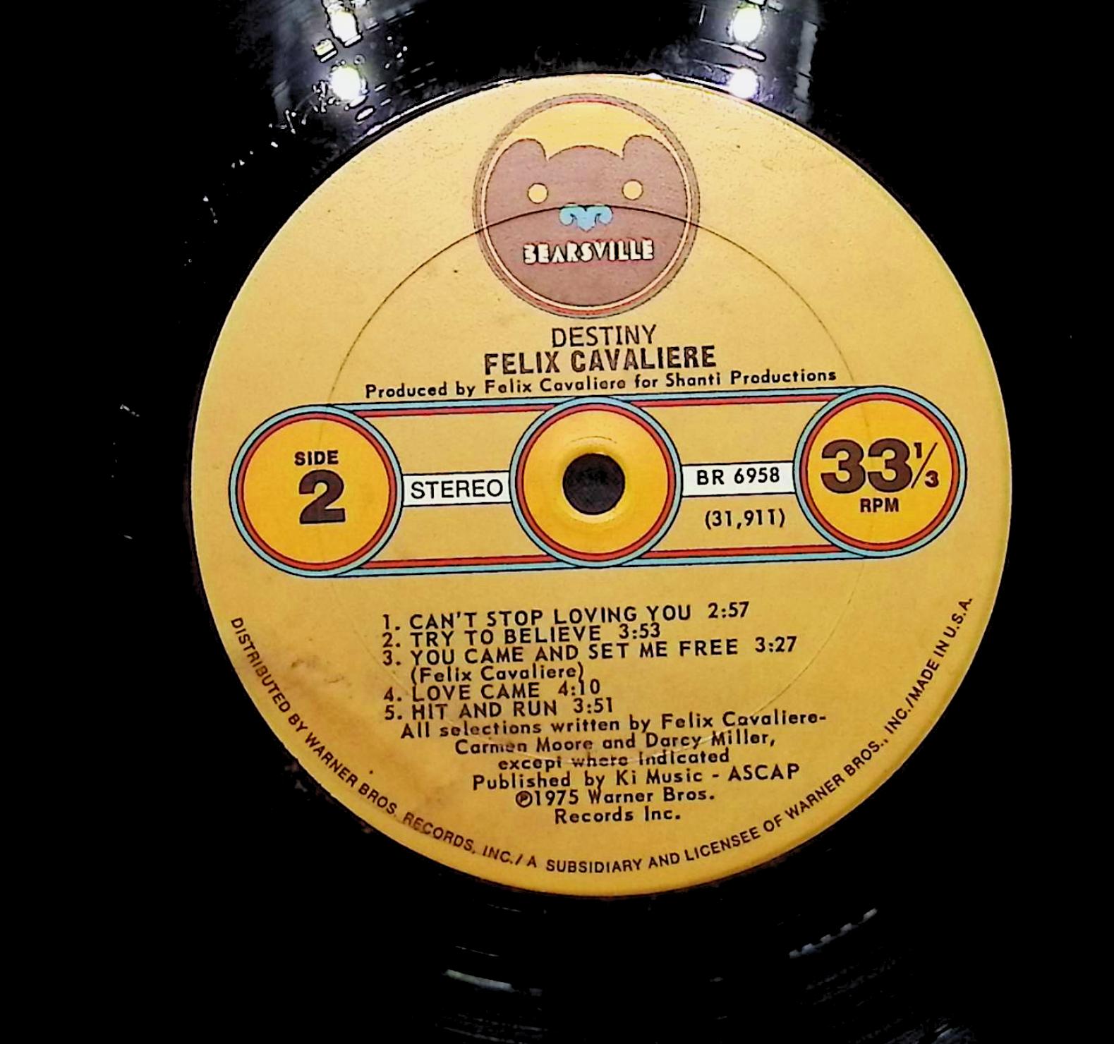 Felix Cavaliere Destiny 1975 LP Rock  — image 4