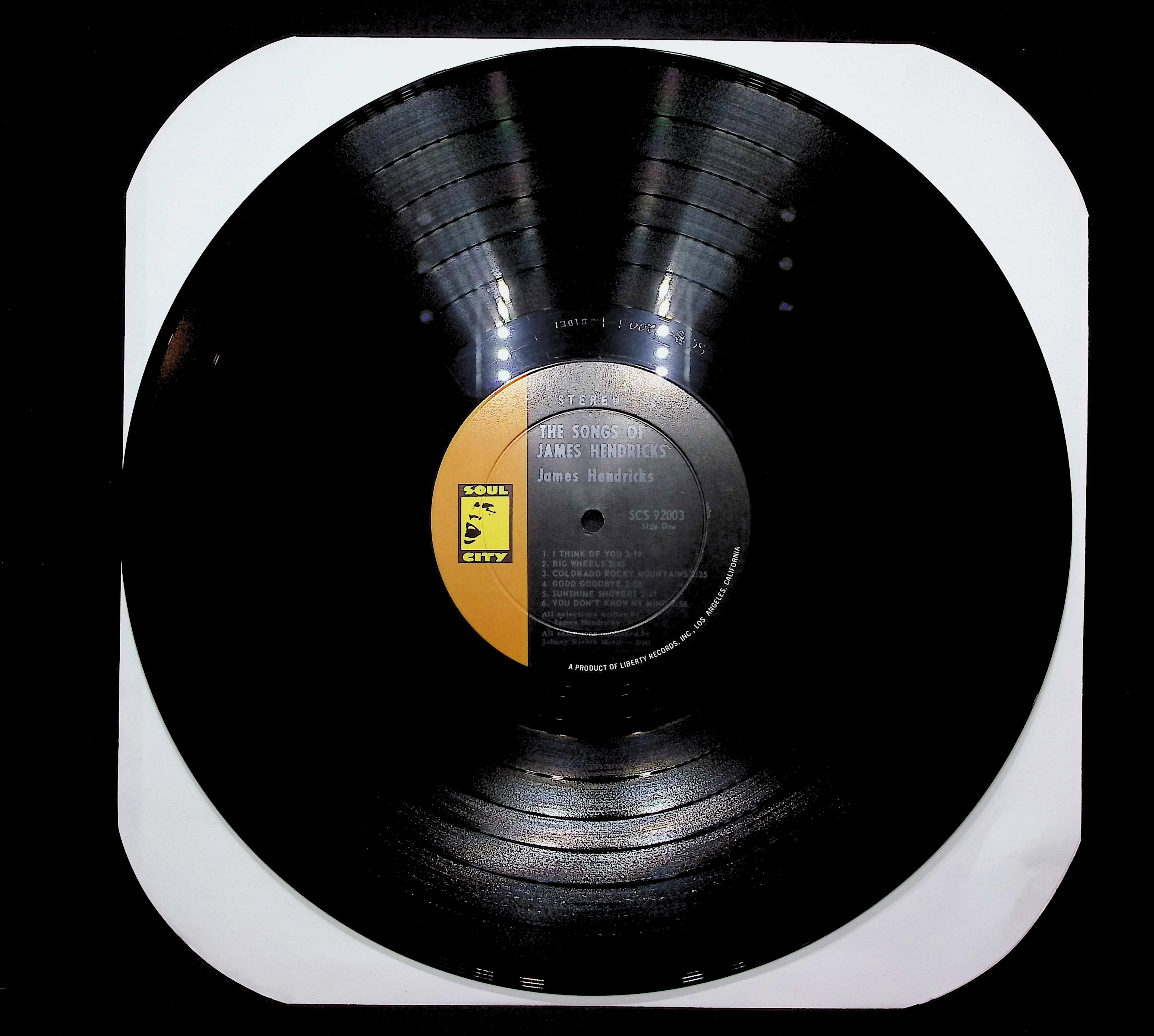 Jim Hendricks Songs Of James Hendricks 1968 LP Rock — image 3