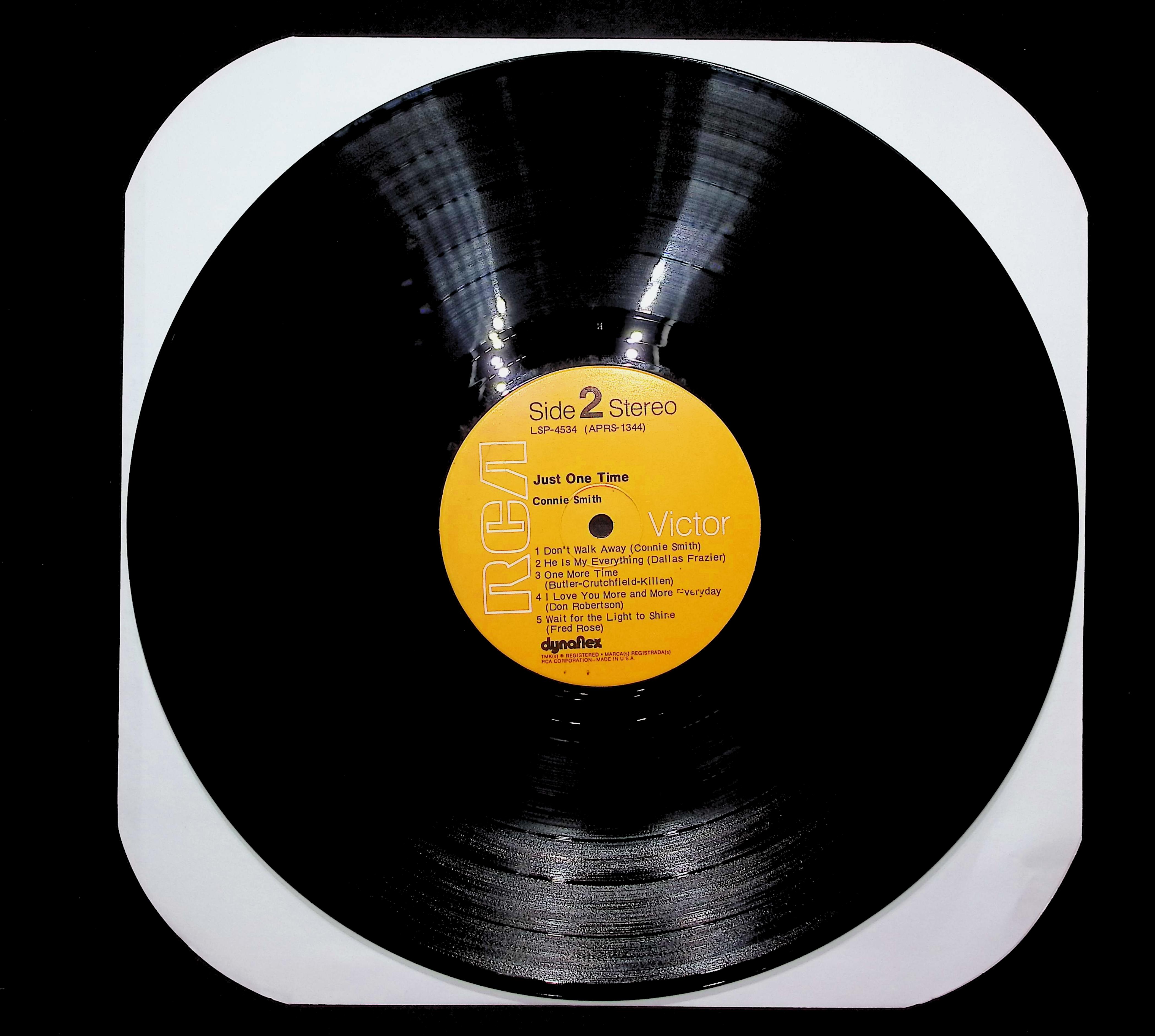 Connie Smith Just One Time 1971 LP Folk, World, & Country  — image 3