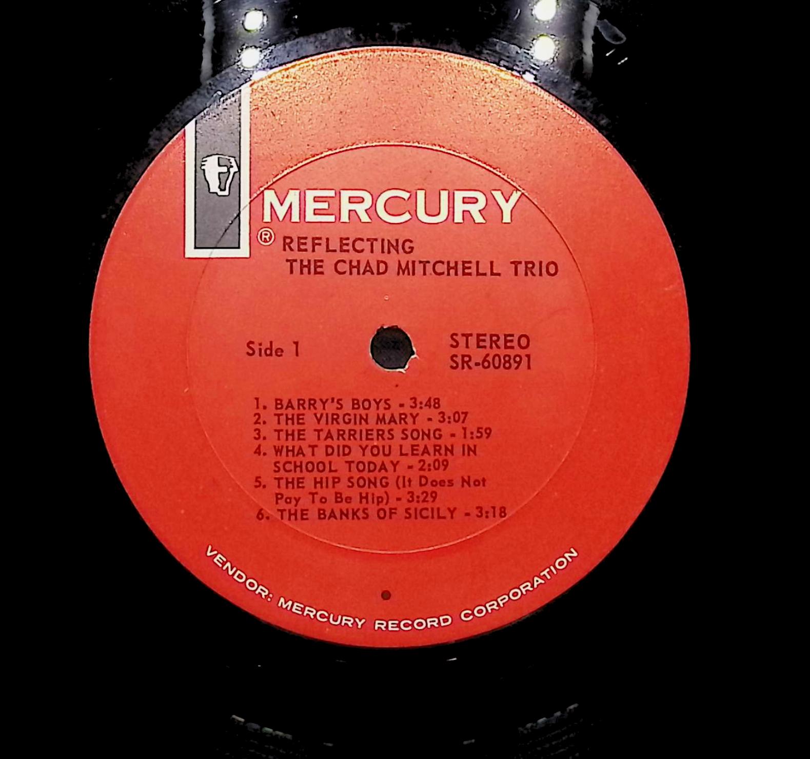 The Chad Mitchell Trio Reflecting 1964 LP Folk, World, & Country  — image 2