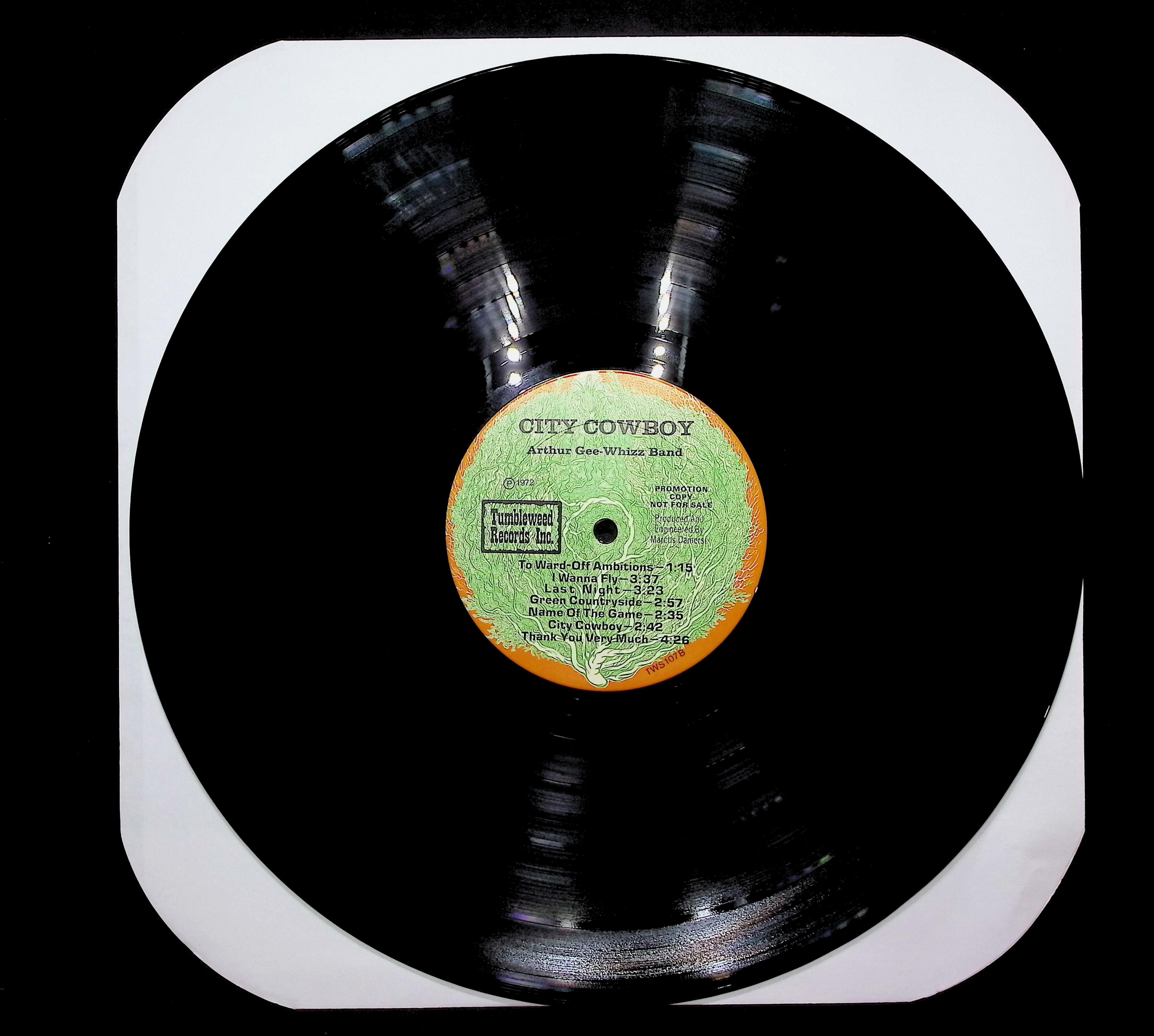 Arthur Gee-Whizz Band City Cowboy 1972 LP Rock Side A & B