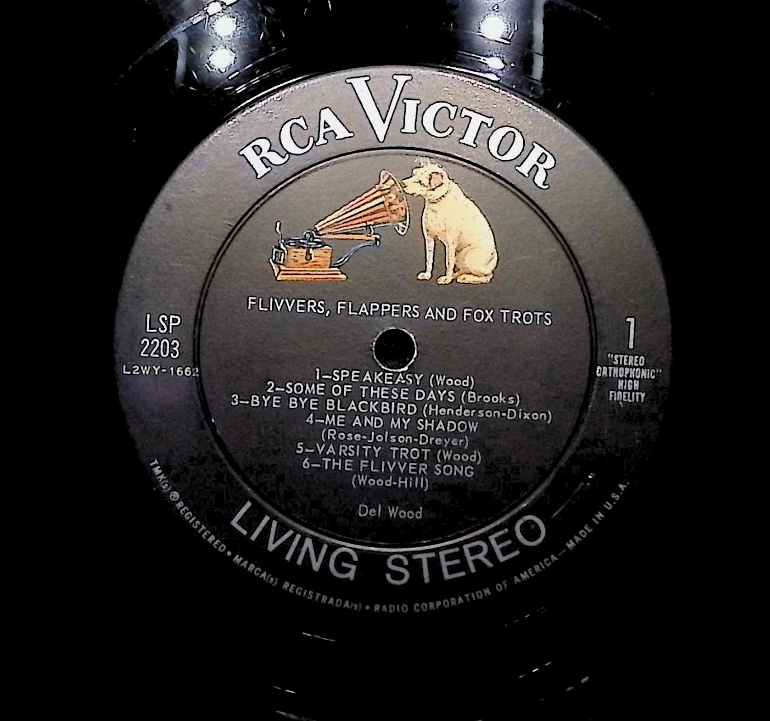 Del Wood Flivvers, Flappers And Fox Trots 1960 LP Jazz — image 4