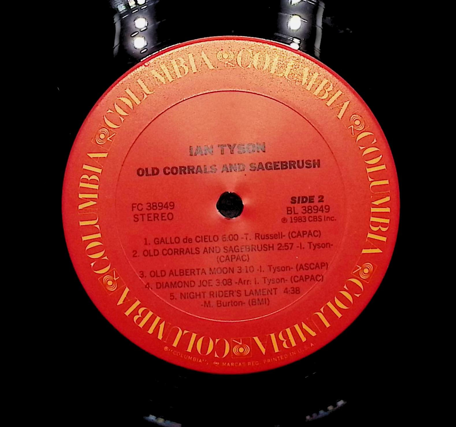 Ian Tyson Old Corrals & Sagebrush 1983 LP Folk, World, & Country — image 4