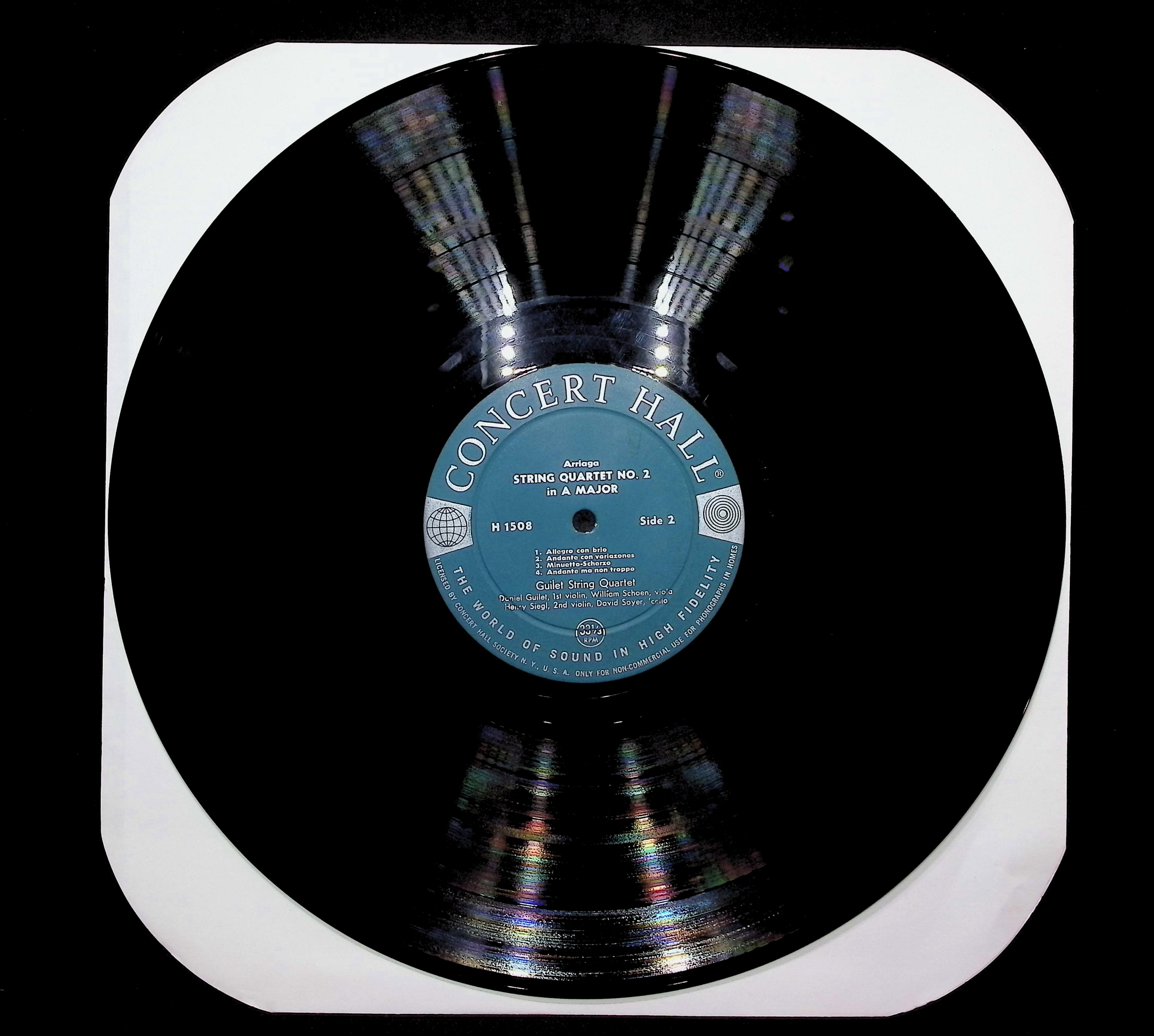 Juan Crisóstomo de Arriaga Quartets Nos. 1 & 2 1957 LP Classical — image 3