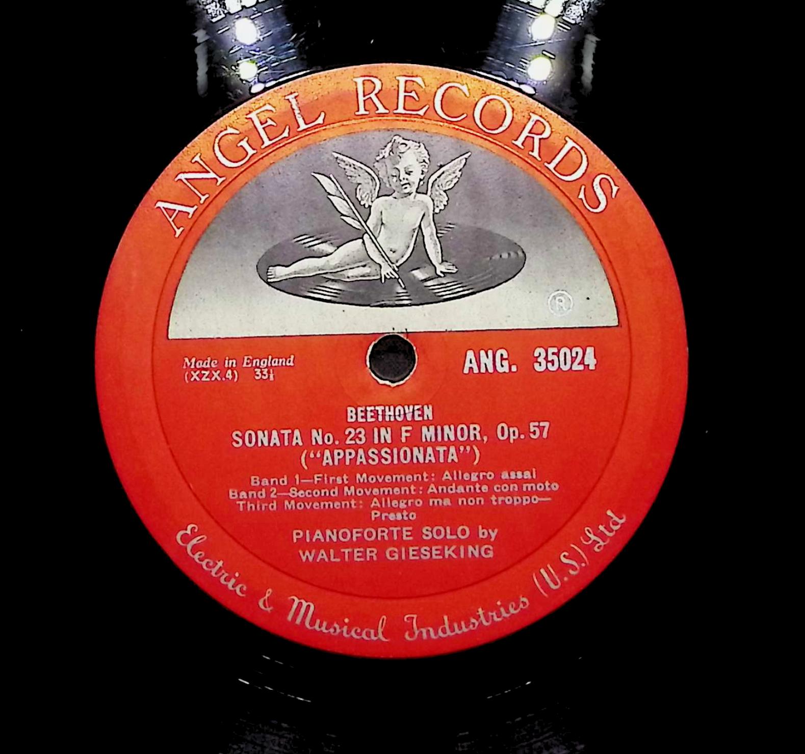 Ludwig van Beethoven Piano Sonatas 1954 LP Classical Side A & B  — image 2
