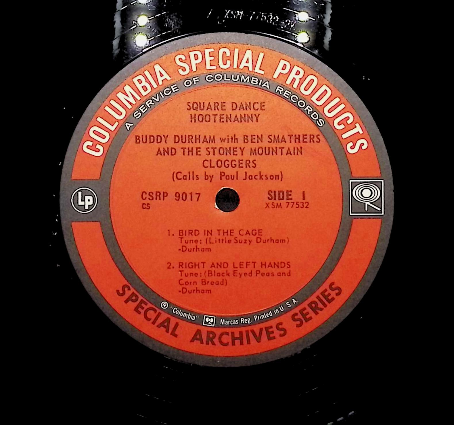 Buddy Durham Square Dance Hootenanny LP Folk, World, & Country Side 1 & 2 LP — image 2
