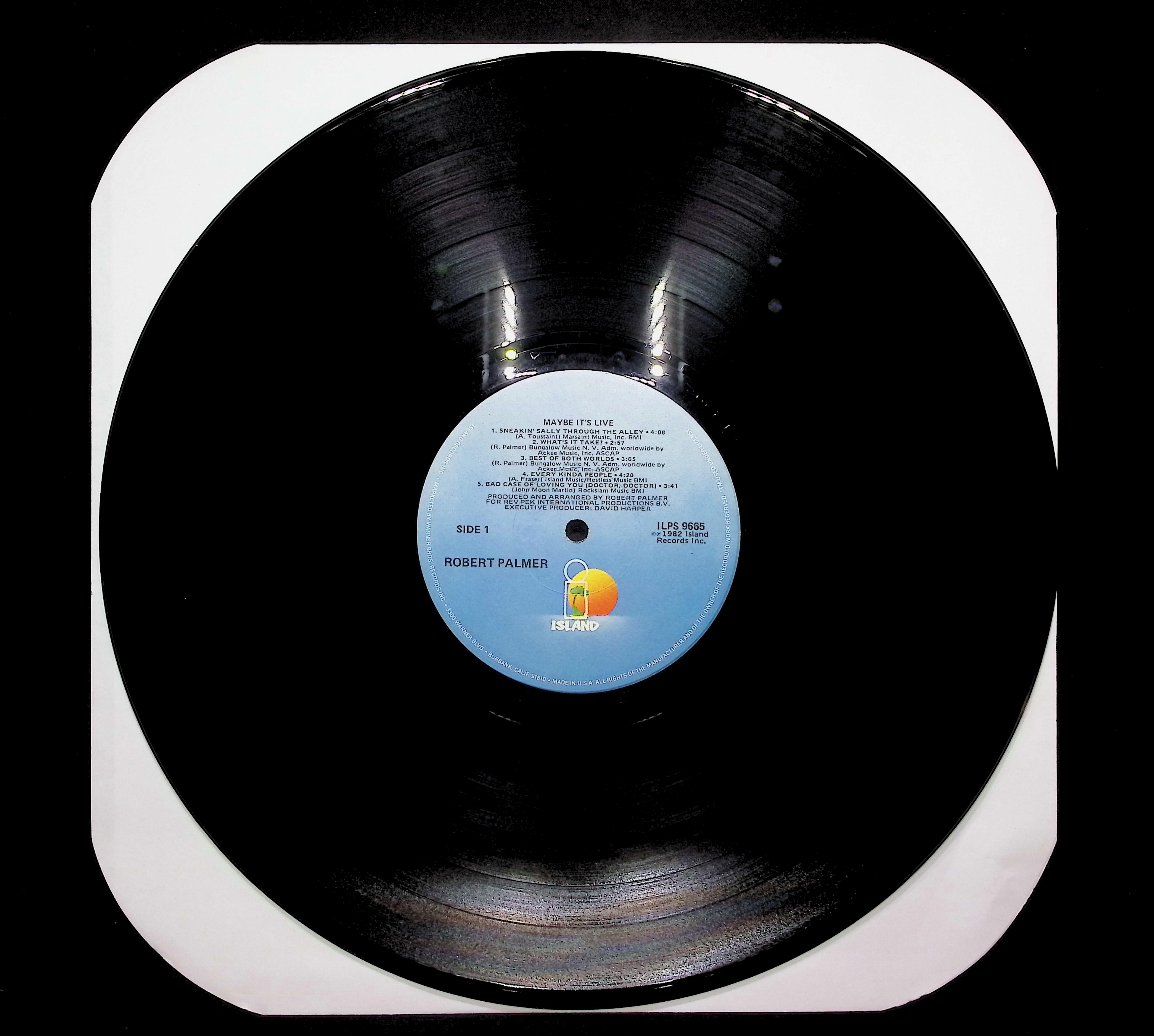 Robert Palmer Maybe It's Live 1982 LP Rock Side 1 & 2 — image 3