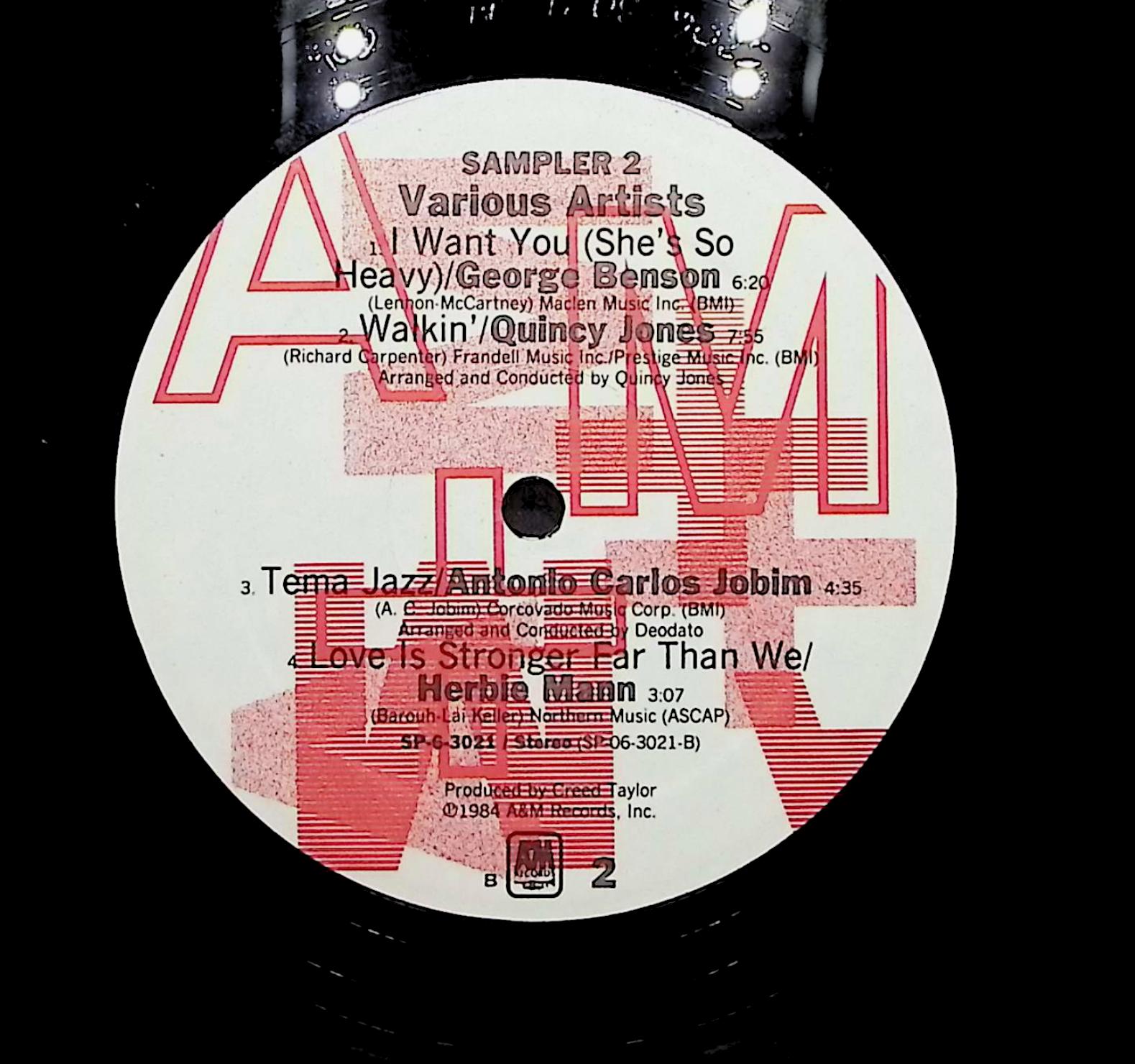 Various Artists Audio Master Plus Series Sampler: Vol. 2 1984 LP Jazz  — image 2