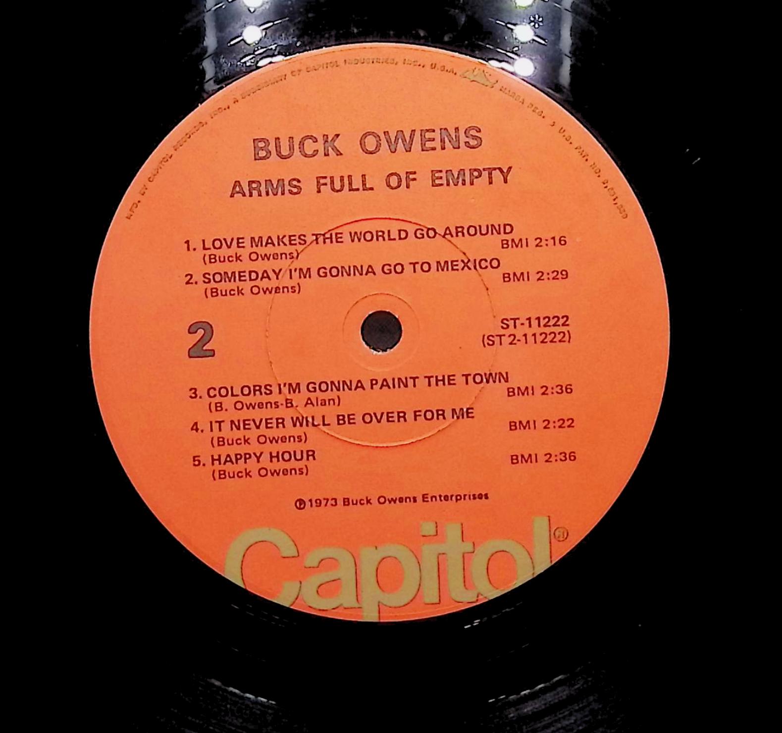 Buck Owens Arms Full Of Empty 1973 LP Folk, World, & Country  — image 2